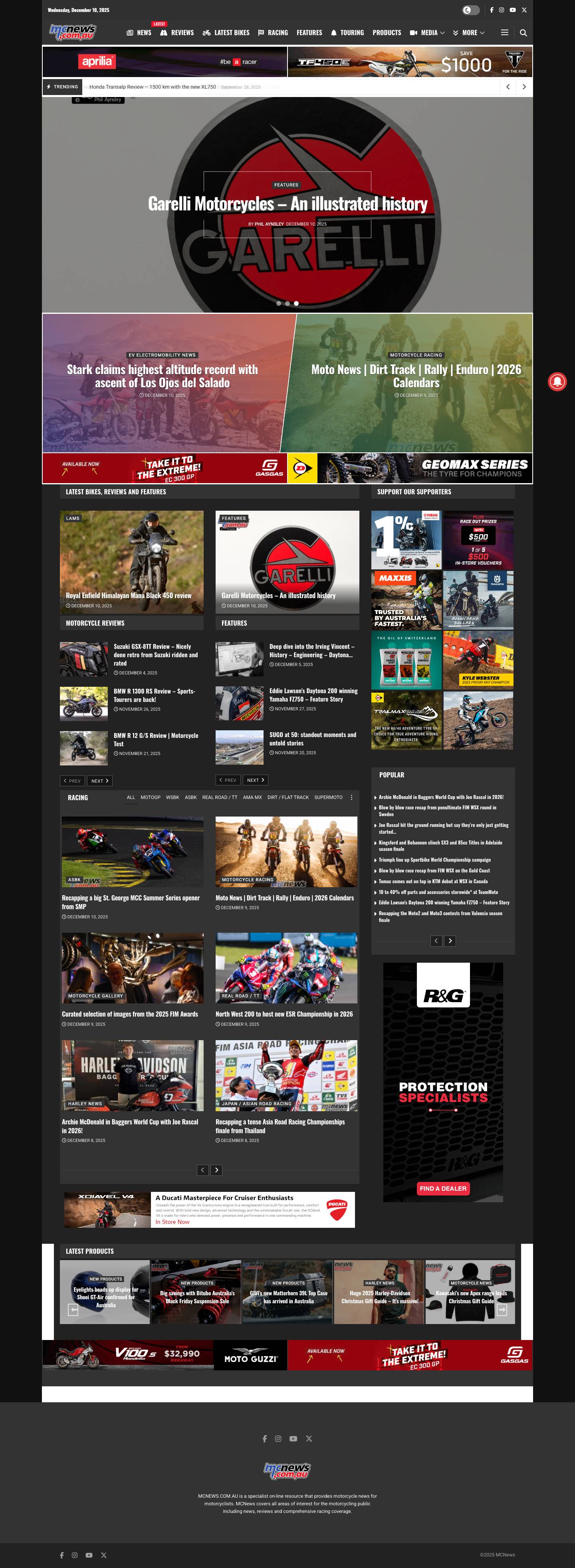 MCNews | Motorcycle News, Sport and Reviews - - Full Screenshot