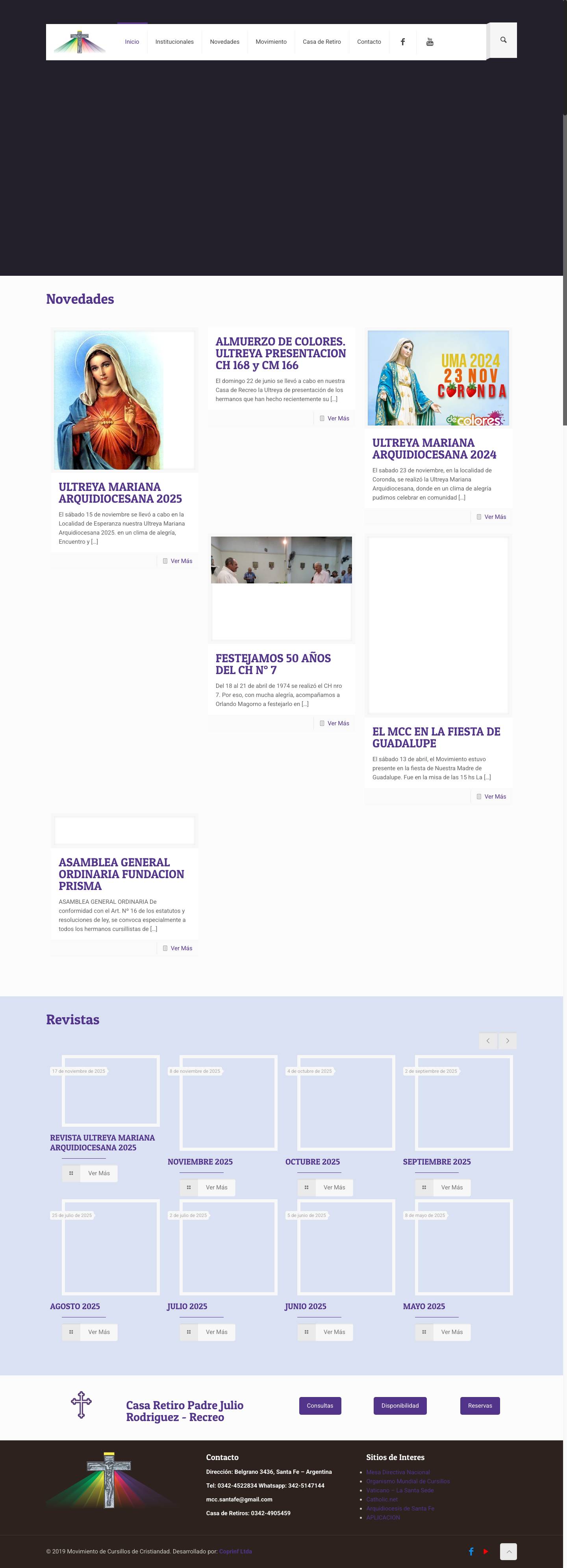 Movimiento Cursillos de Cristiandad - Full Screenshot