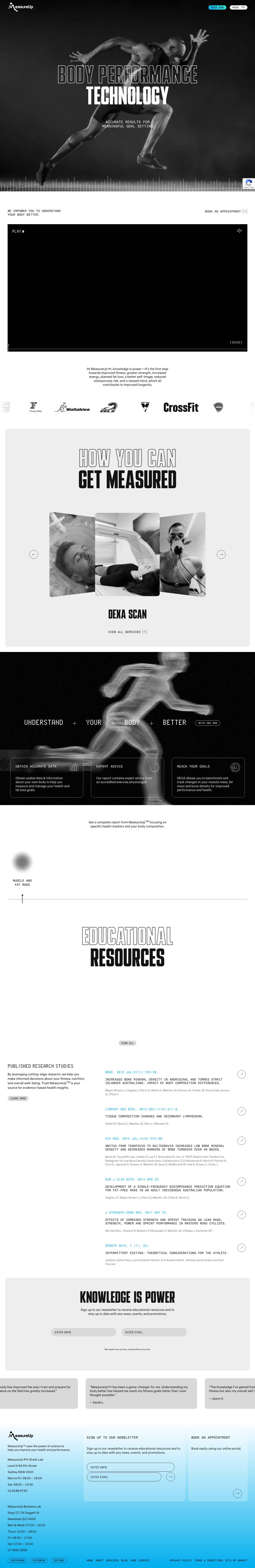 MeasureUp | Body Composition & Performance Testing - Full Screenshot