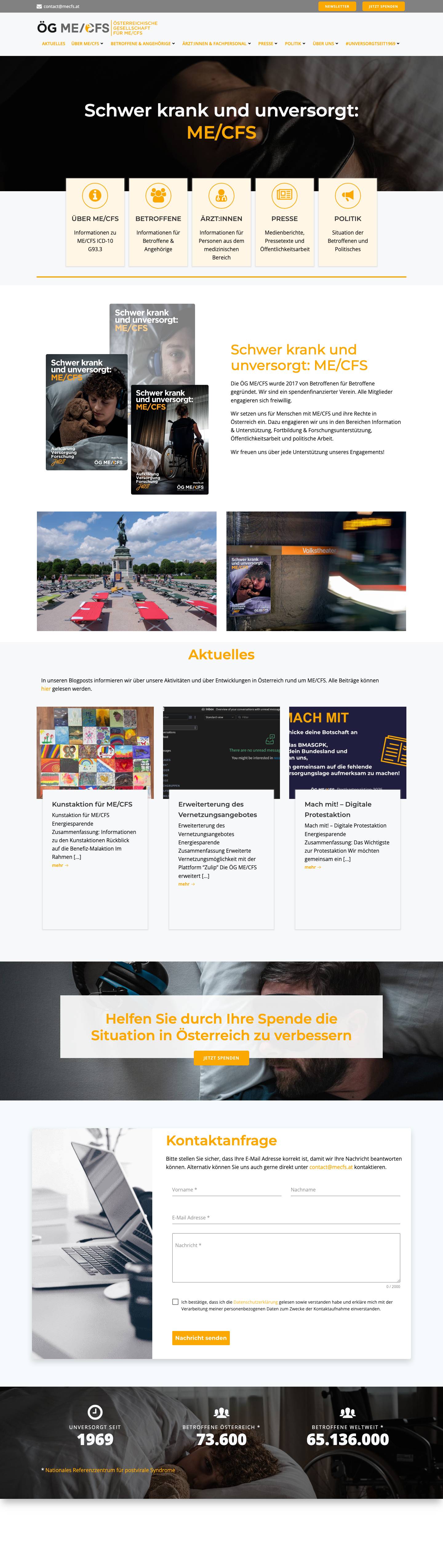 ÖG ME/CFS – Österreichische Gesellschaft für ME/CFS - Full Screenshot