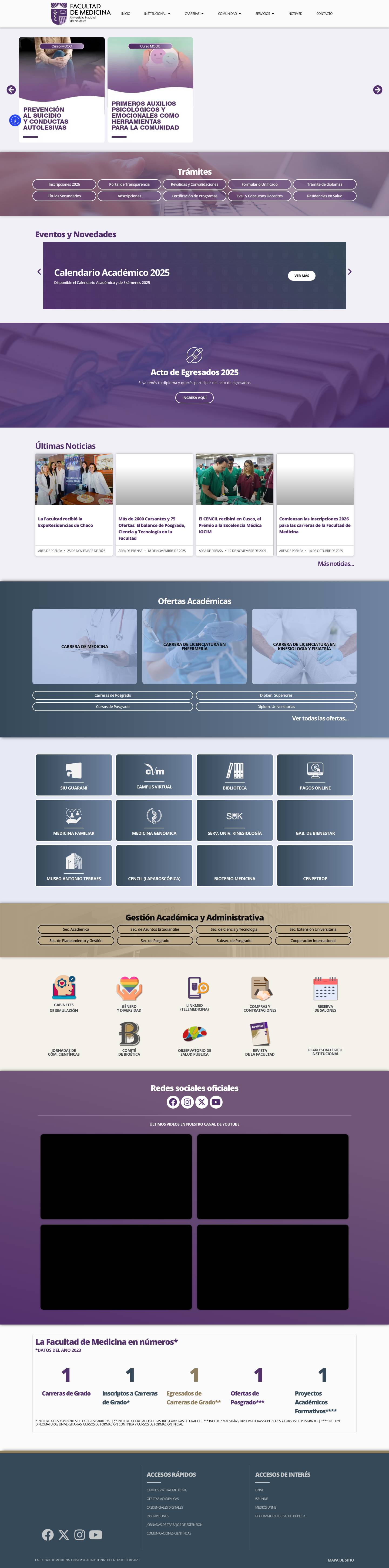 Facultad de Medicina - Full Screenshot