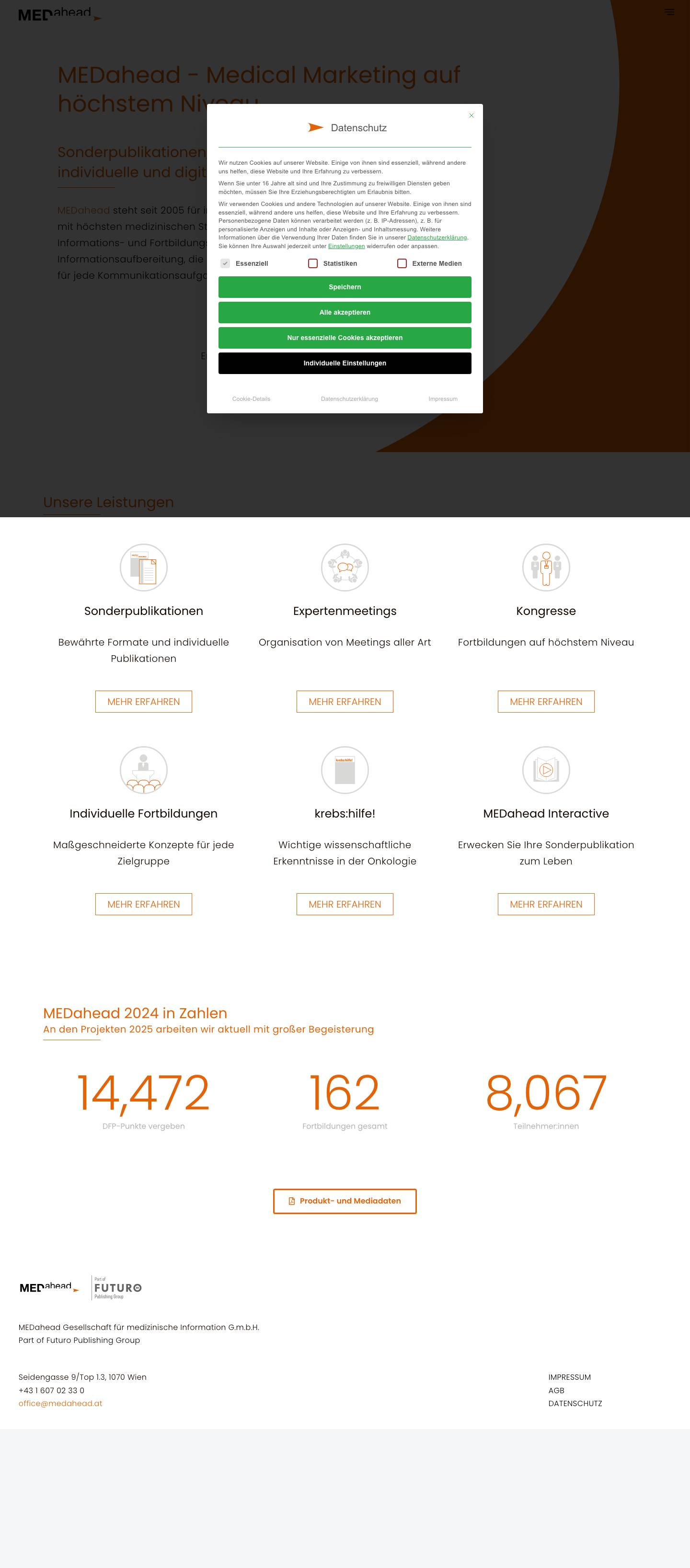 Home – MEDahead - Full Screenshot