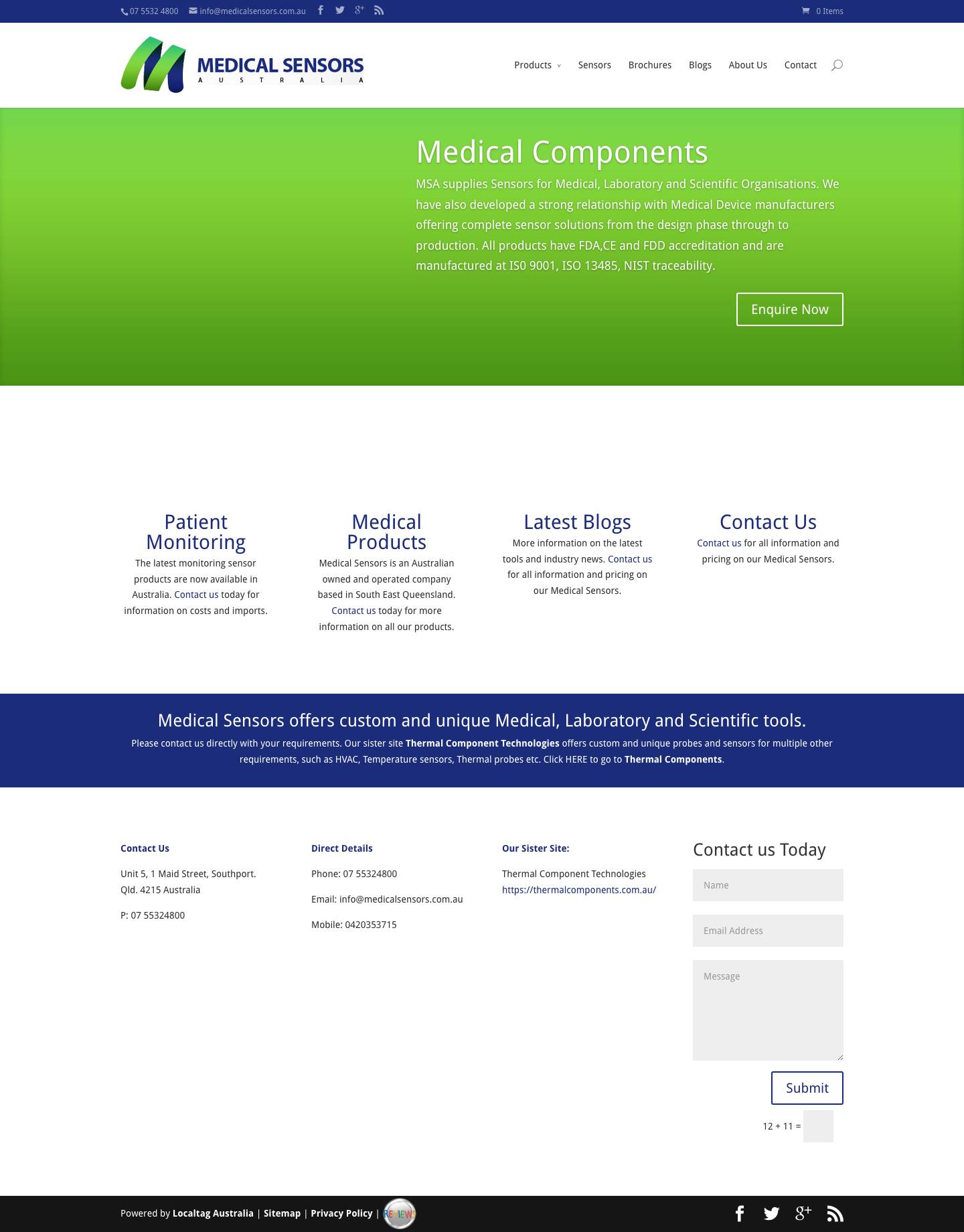 Medical Sensors Australia - Full Screenshot