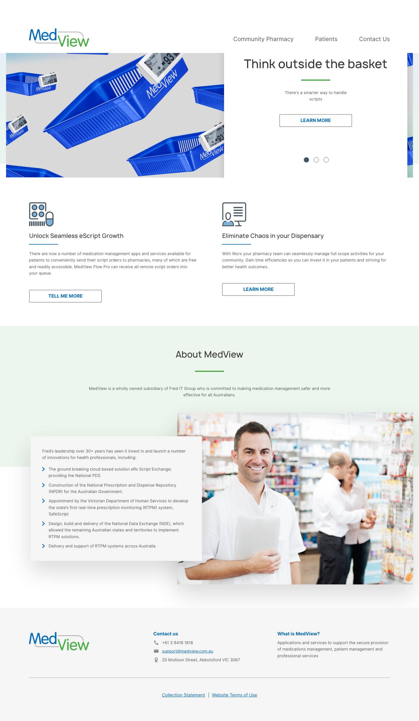 Australia's Digital Medication Management Platform | MedView - Full Screenshot