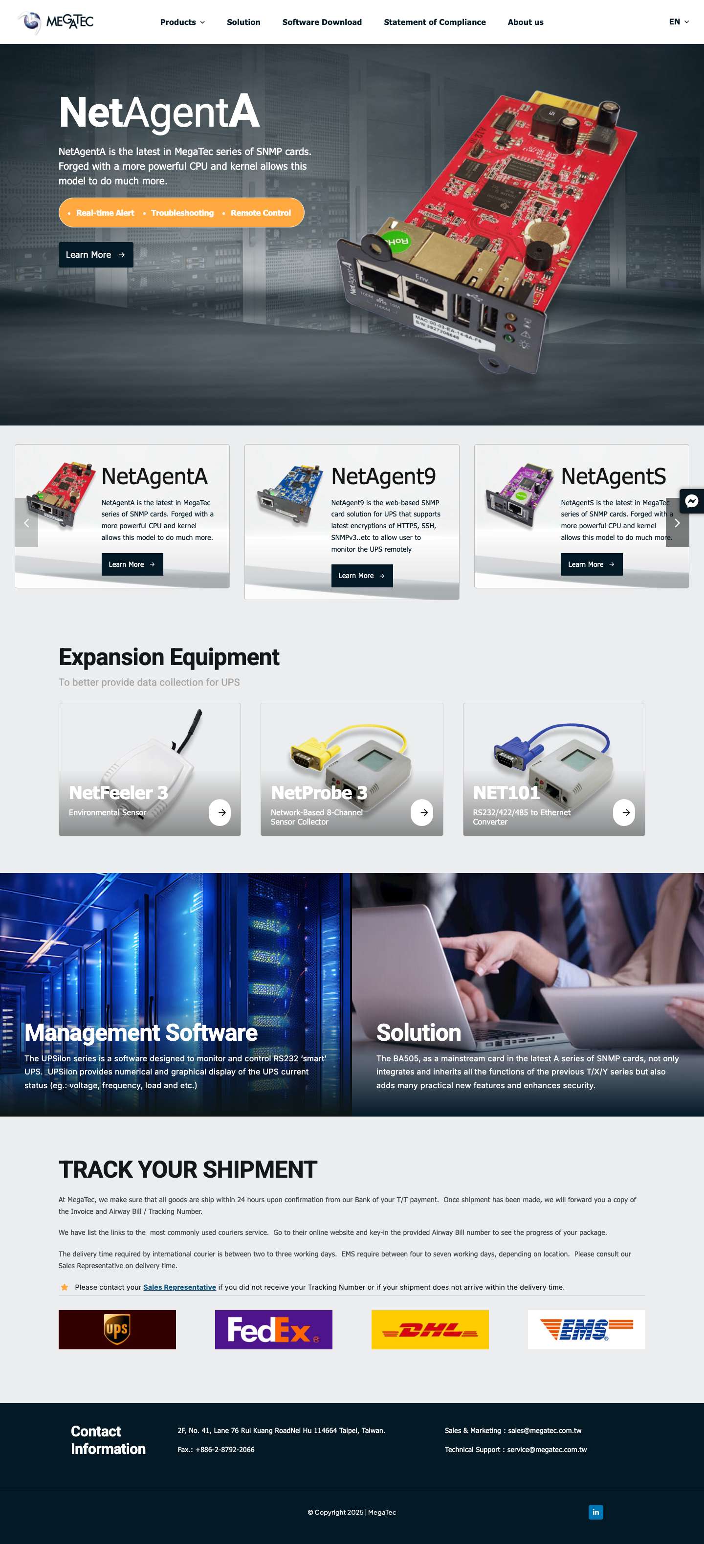 Home - Megatec - Full Screenshot