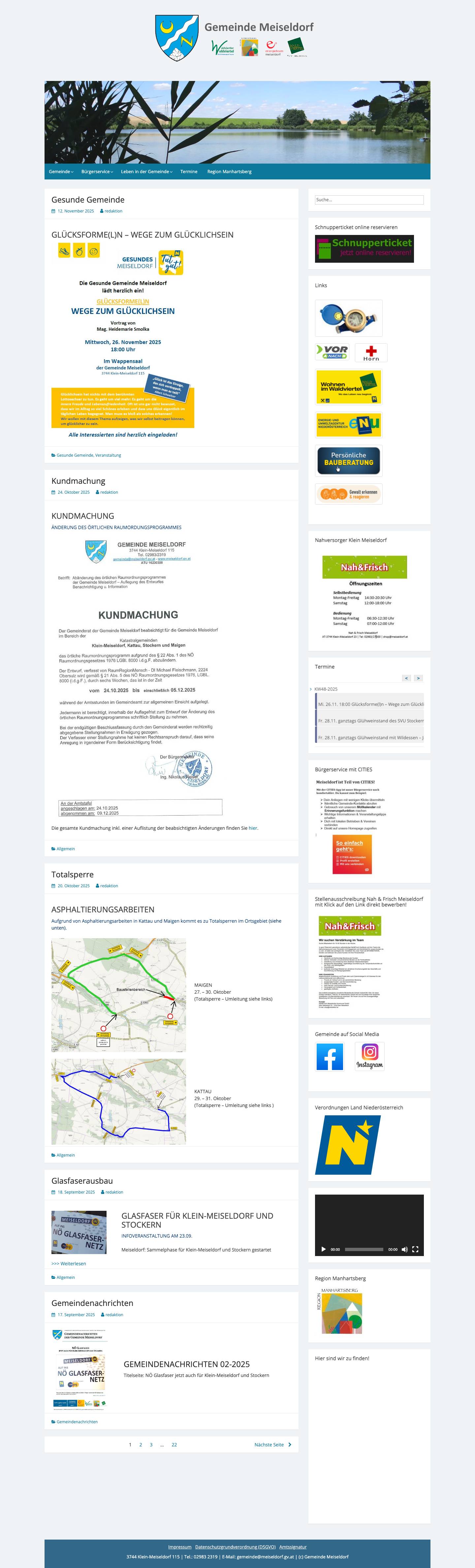 Gemeinde Meiseldorf - Full Screenshot