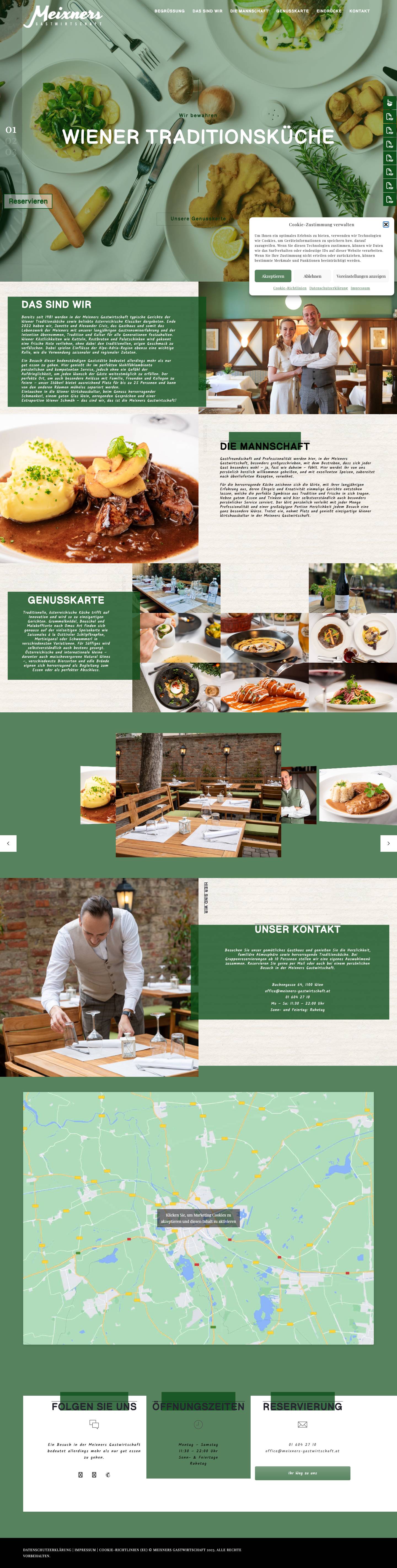 Startseite - Meixners Gastwirtschaft - Full Screenshot