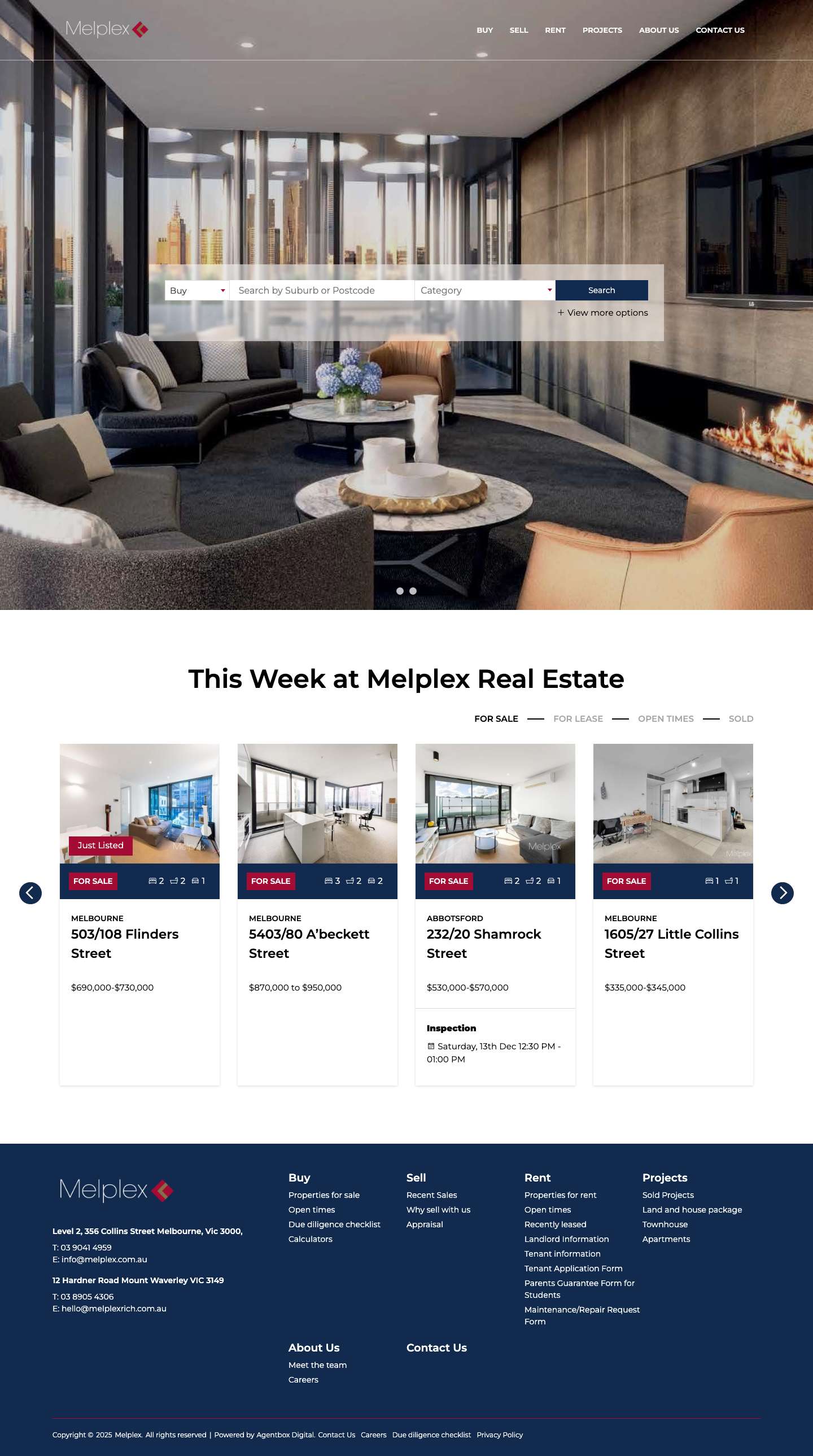 Home - Melplex - Full Screenshot