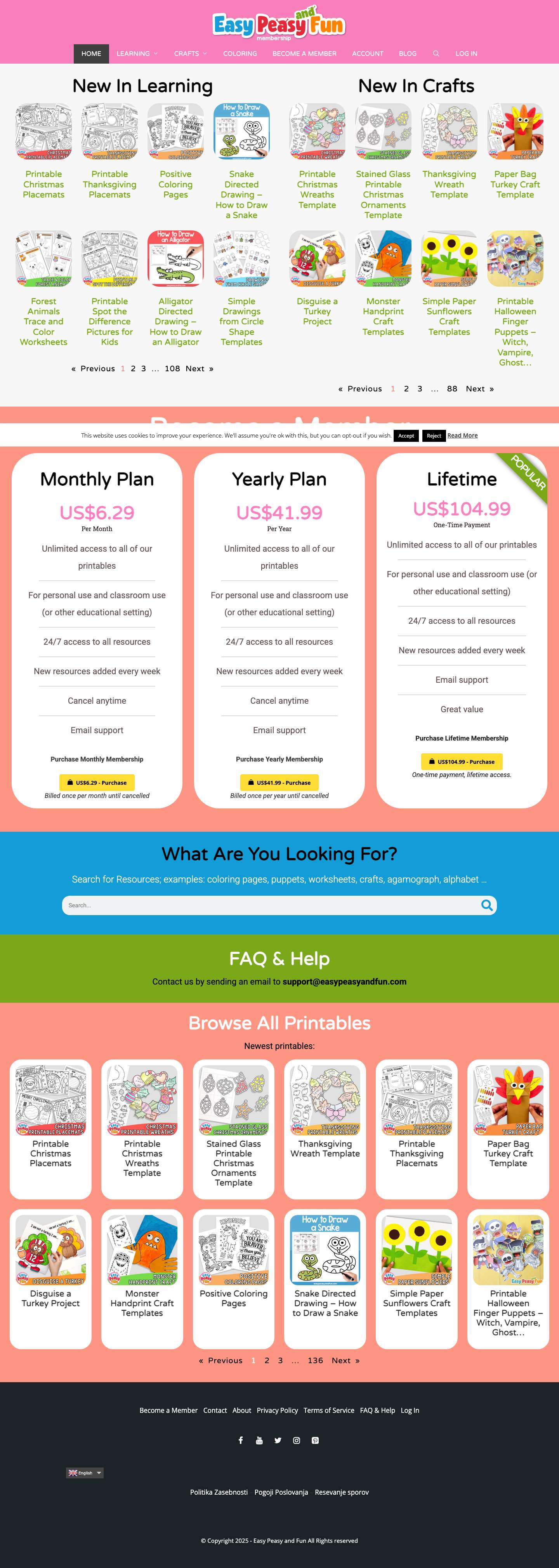 Easy Peasy and Fun Membership – Membership Area - Full Screenshot