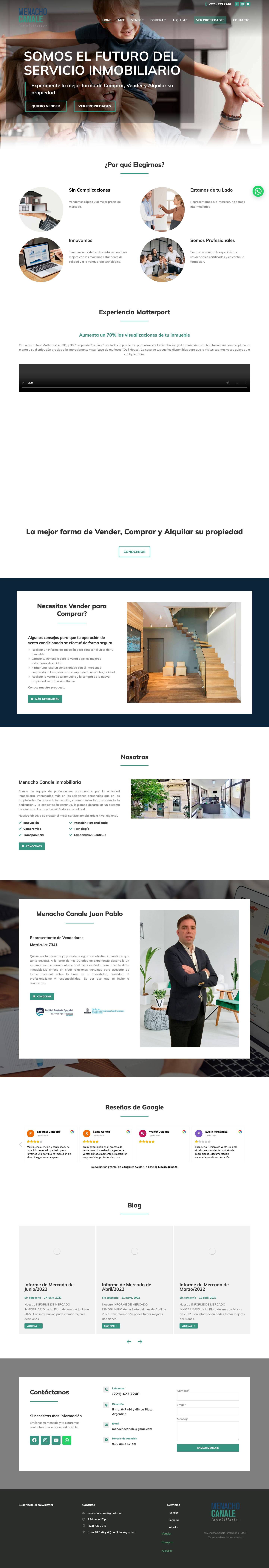 - Venta, Compra de casas, departamentos, terrenos, locales en La Plata - - Full Screenshot