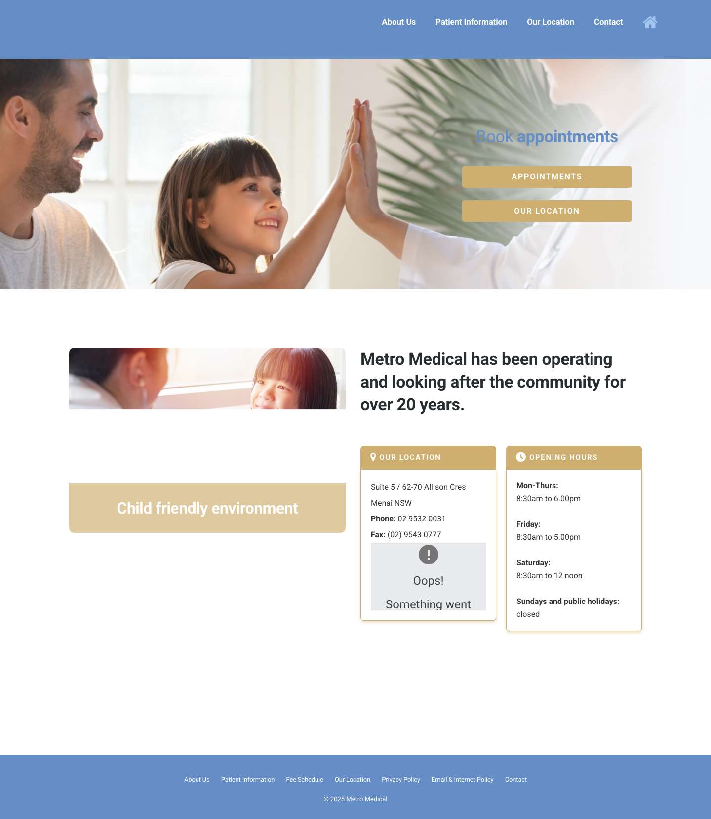 Home - Metro Medical - Full Screenshot