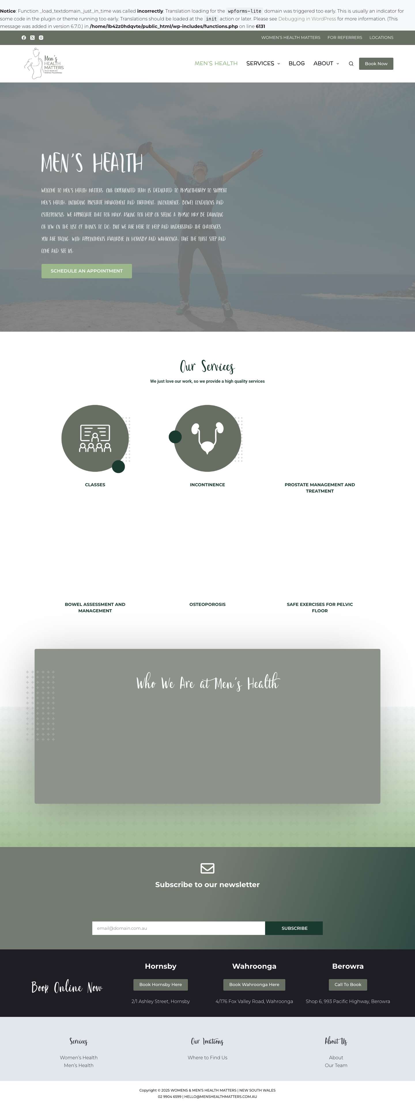 Mens Health Matters – Mens Health Matters - Full Screenshot