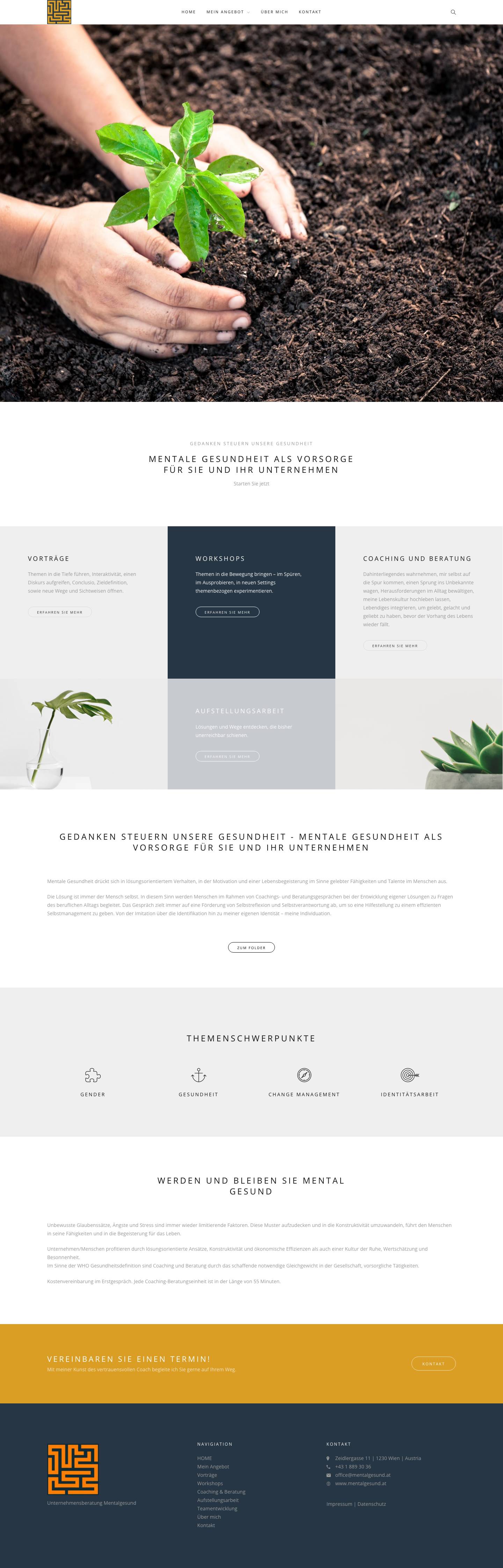 HOME - mentalgesund - Full Screenshot