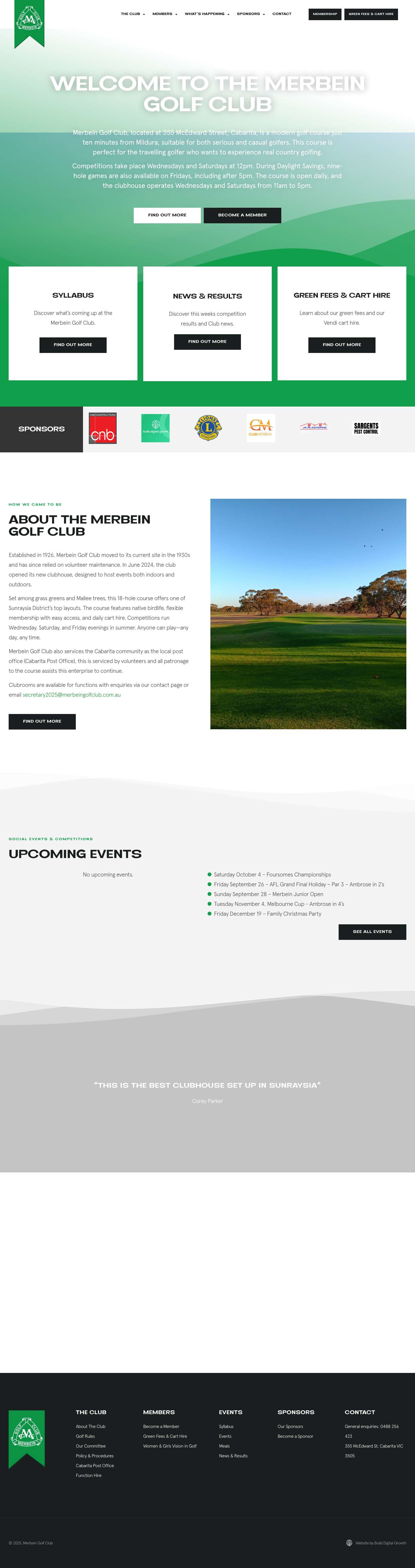 Merbein Golf Club - Full Screenshot