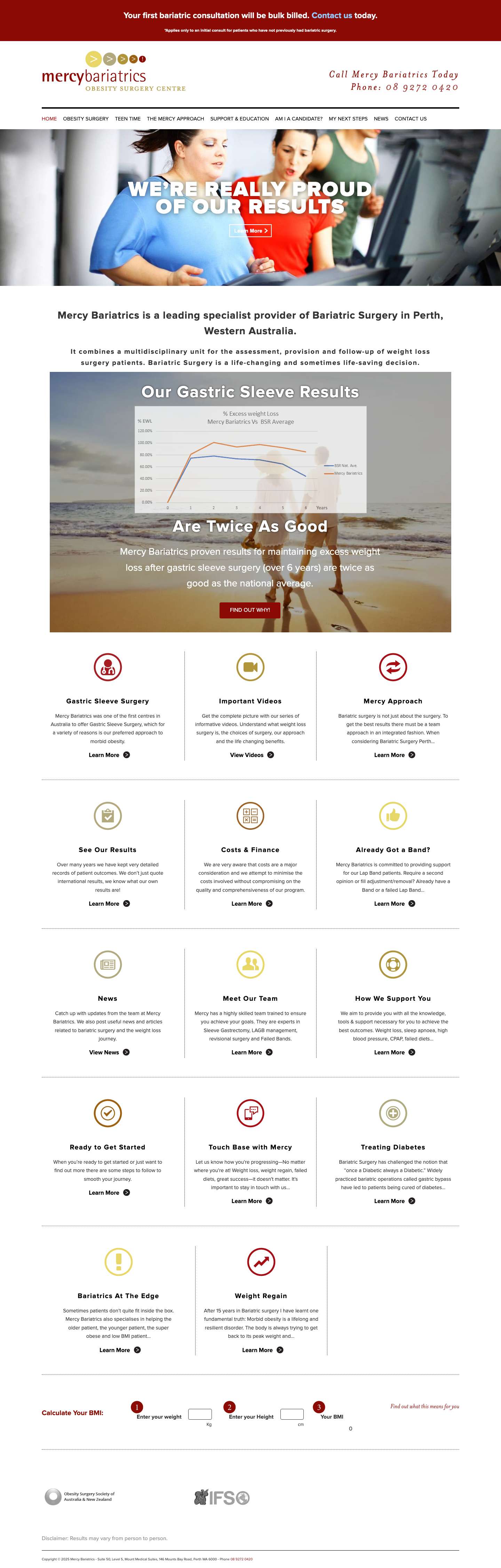 Bariatric Surgery Perth | Gastric Sleeve | Weight Loss Surgery - Full Screenshot