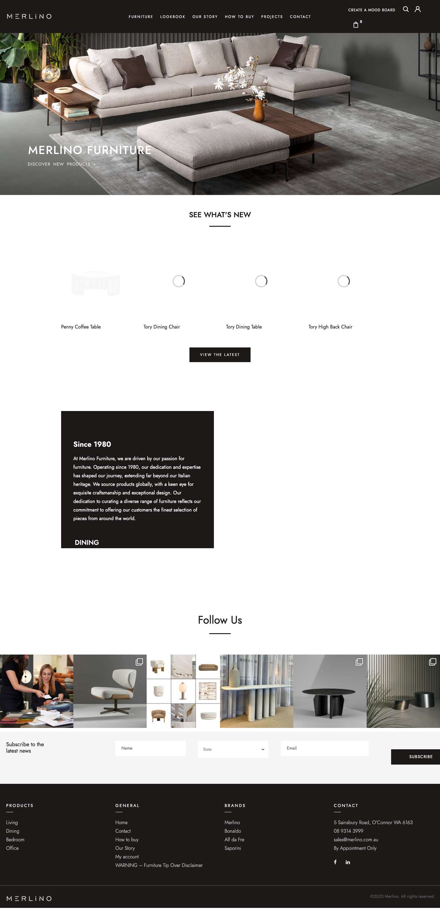 Home - Merlino Furniture - Full Screenshot