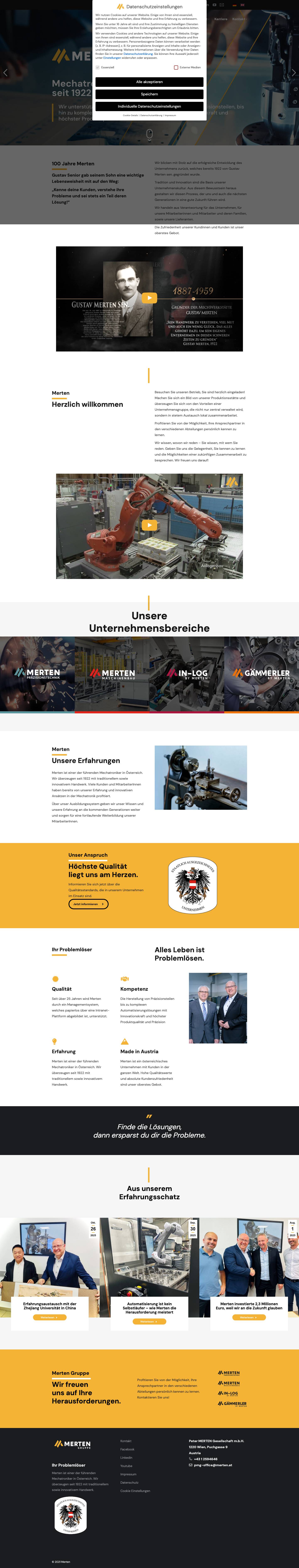 Merten – Gruppe - Full Screenshot