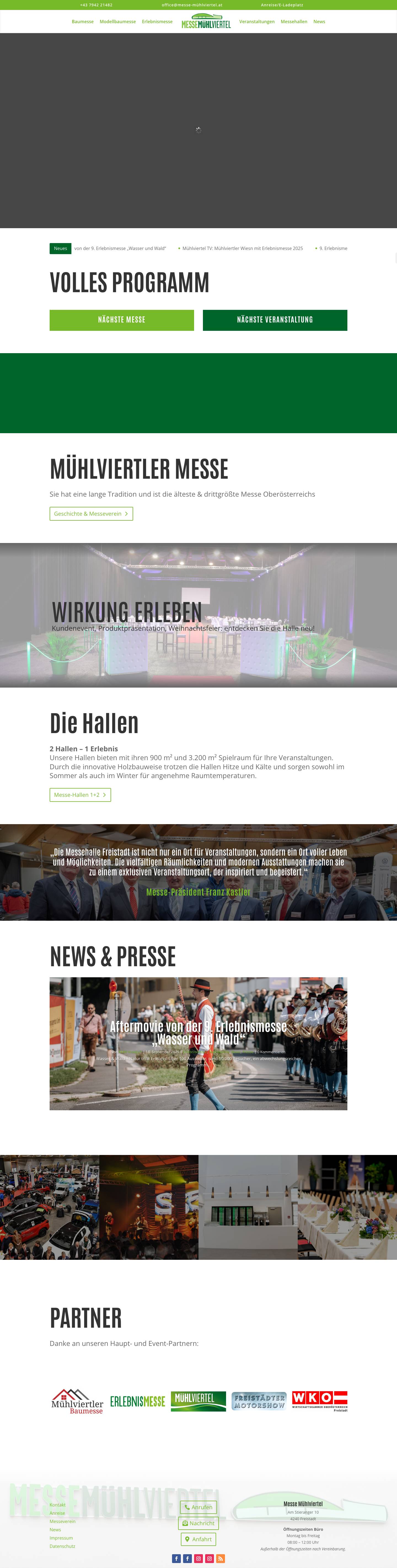 Messe Mühlviertel, seit 1862 | Die älteste Messe Oberösterreichs - Full Screenshot