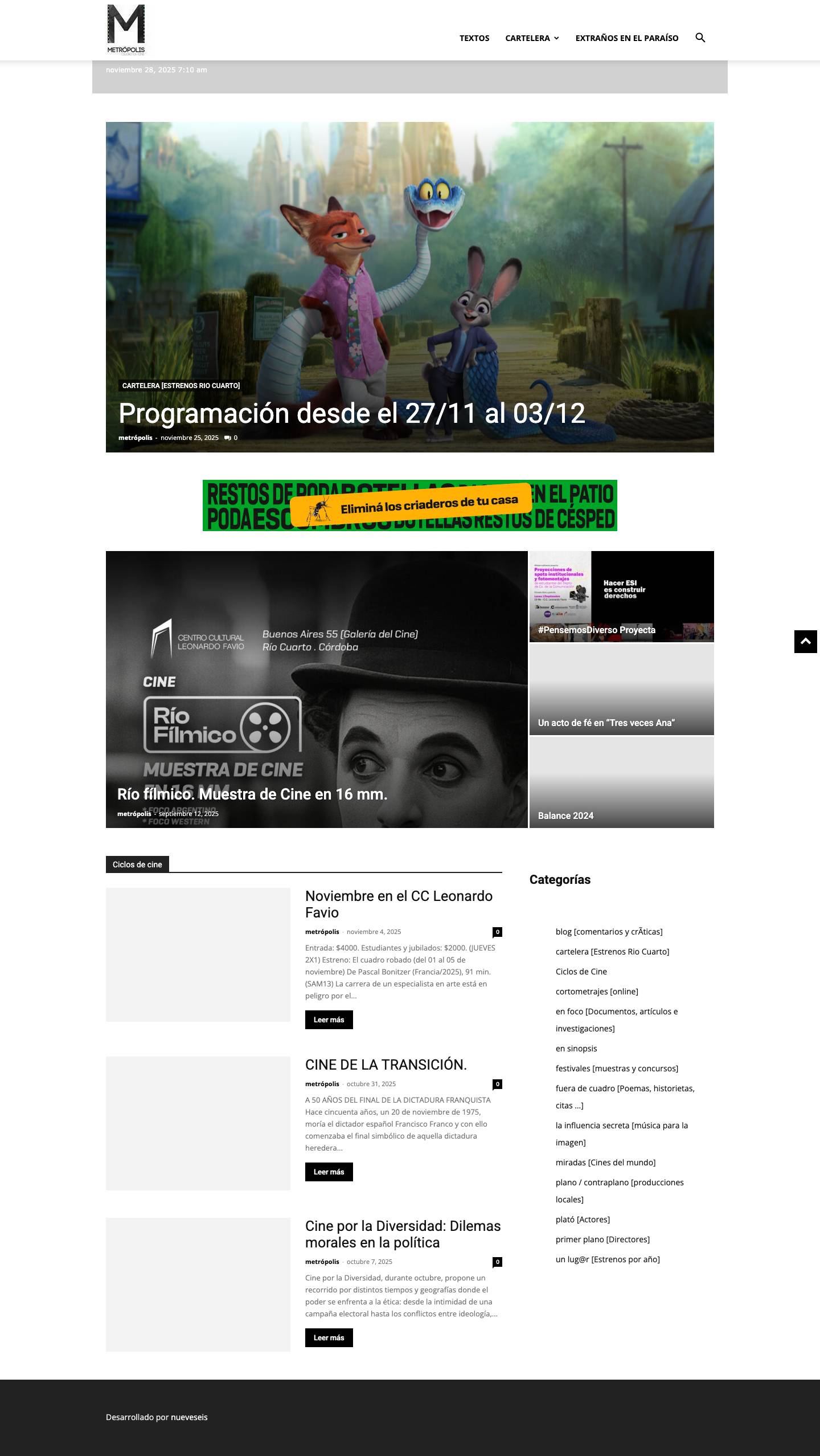 Metrópolis | [Ciudad de cine] - Full Screenshot