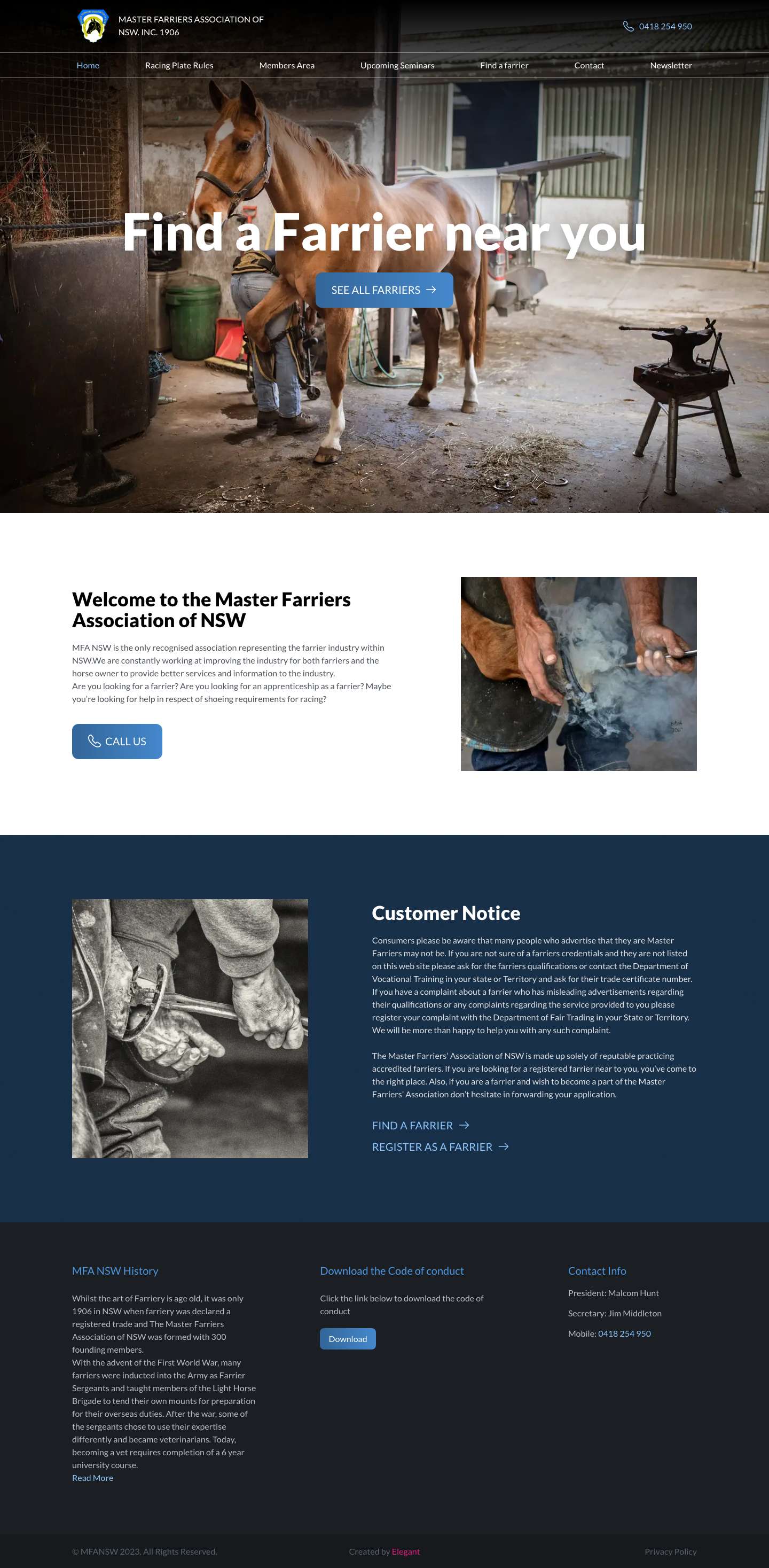 Home - mfansw.com.au - Full Screenshot