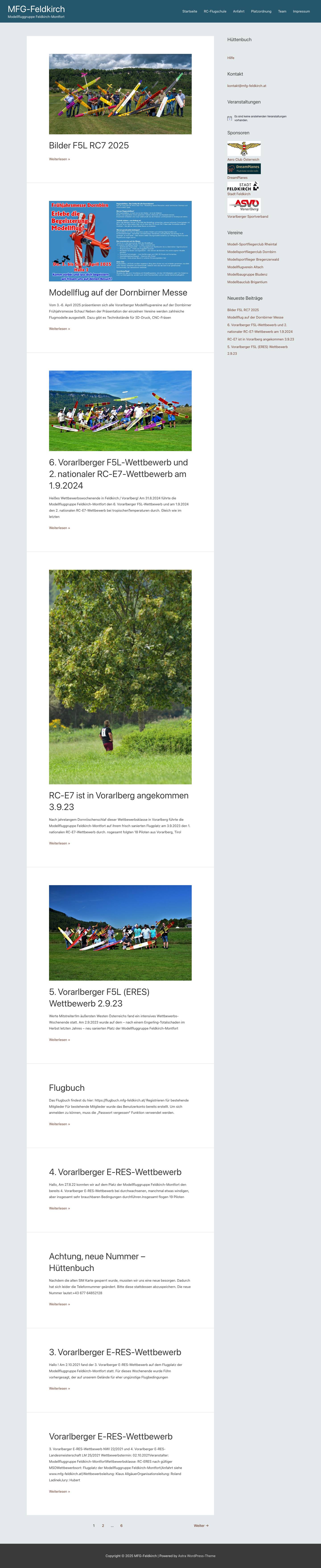 MFG-Feldkirch – Modellfluggruppe Feldkirch-Montfort - Full Screenshot