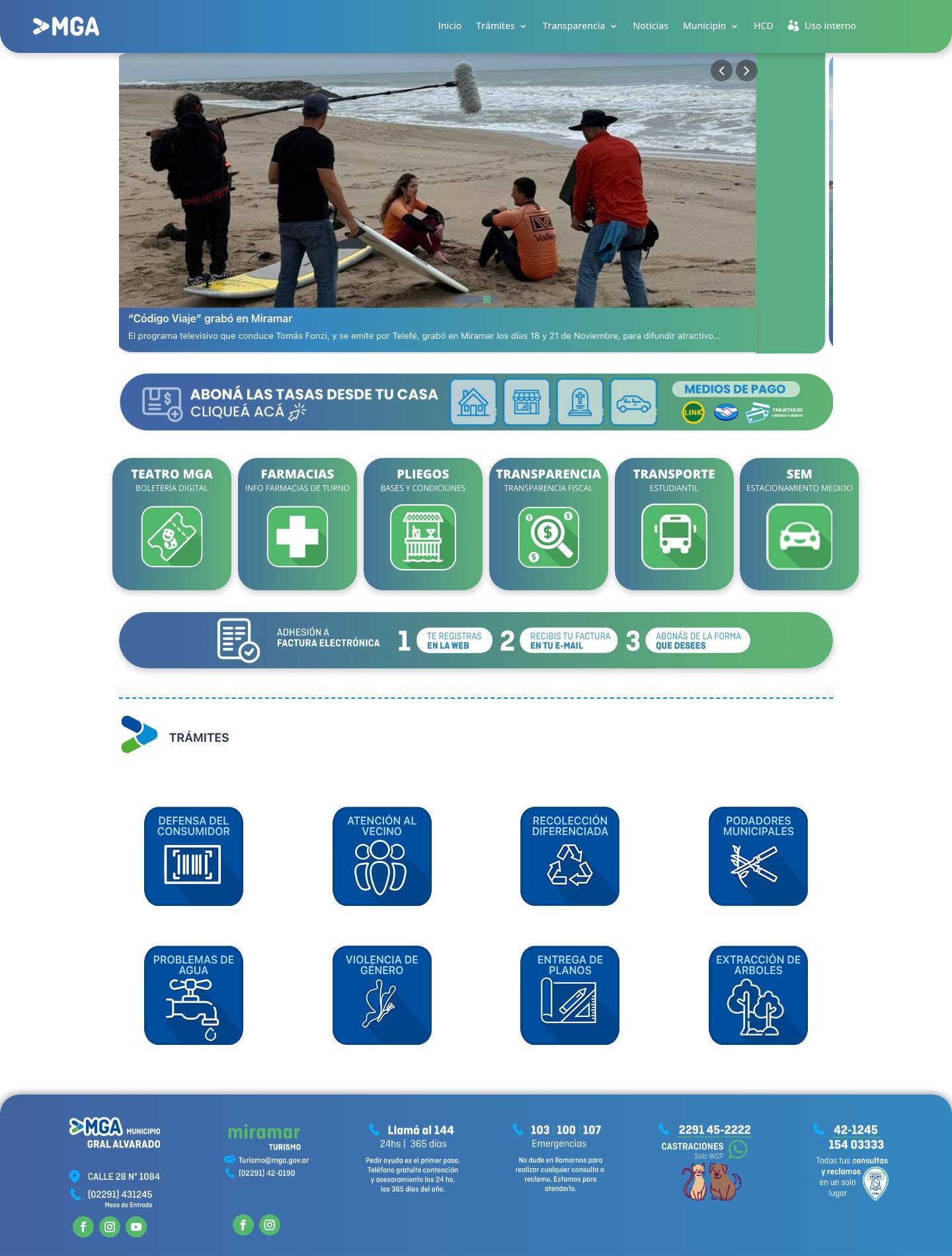 Inicio - Municipio Gral Alvarado. - Full Screenshot