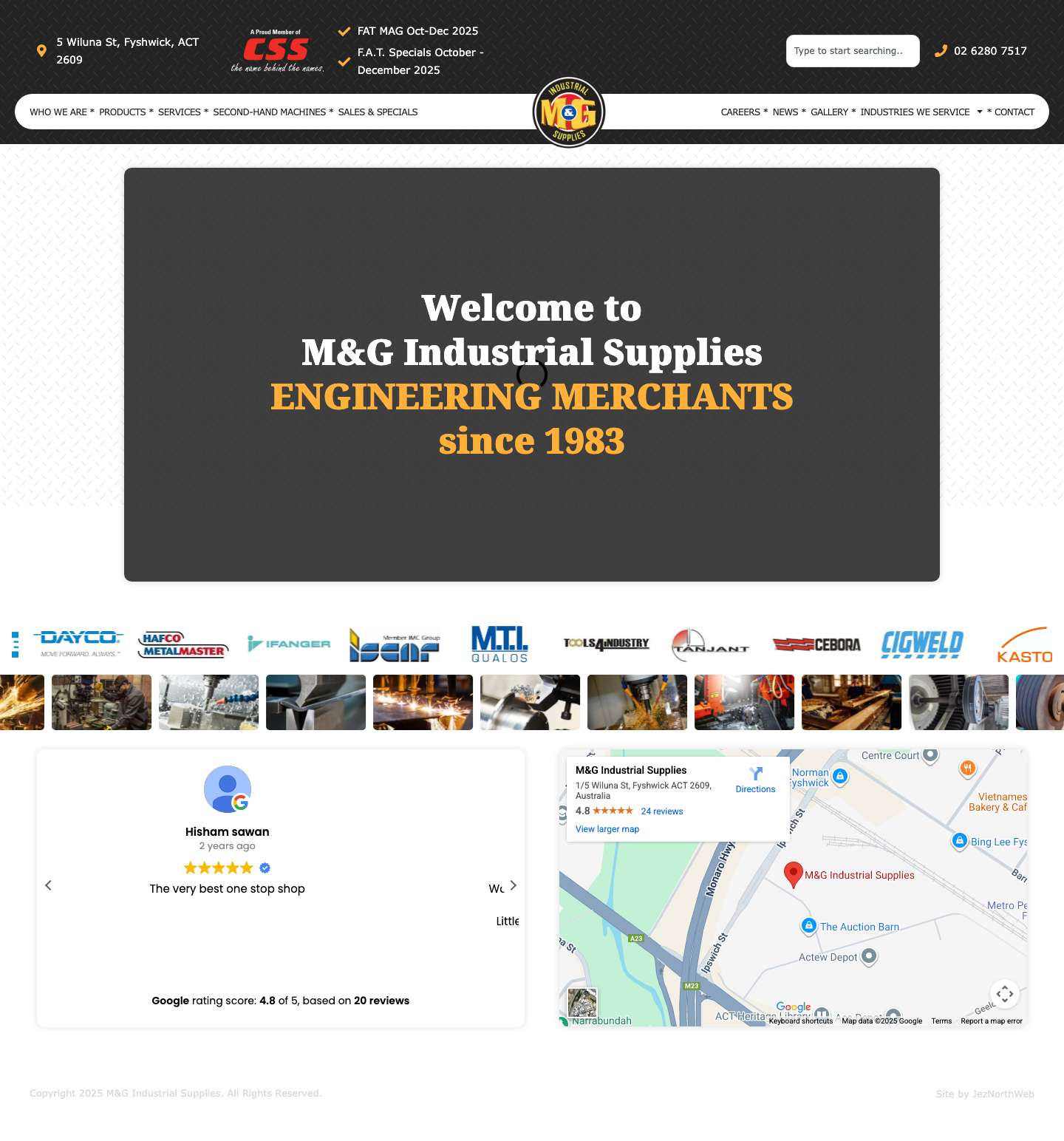 Engineering Merchants since 1983 - Full Screenshot