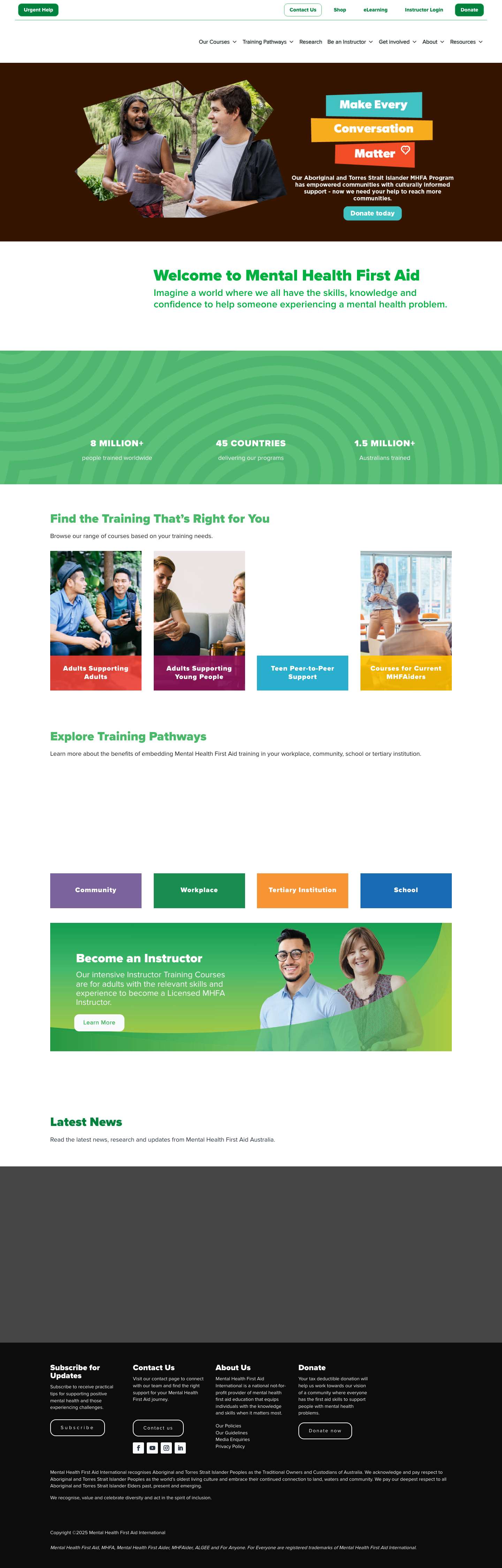 Mental Health First Aid Australia - Mental Health First Aid Australia - Full Screenshot