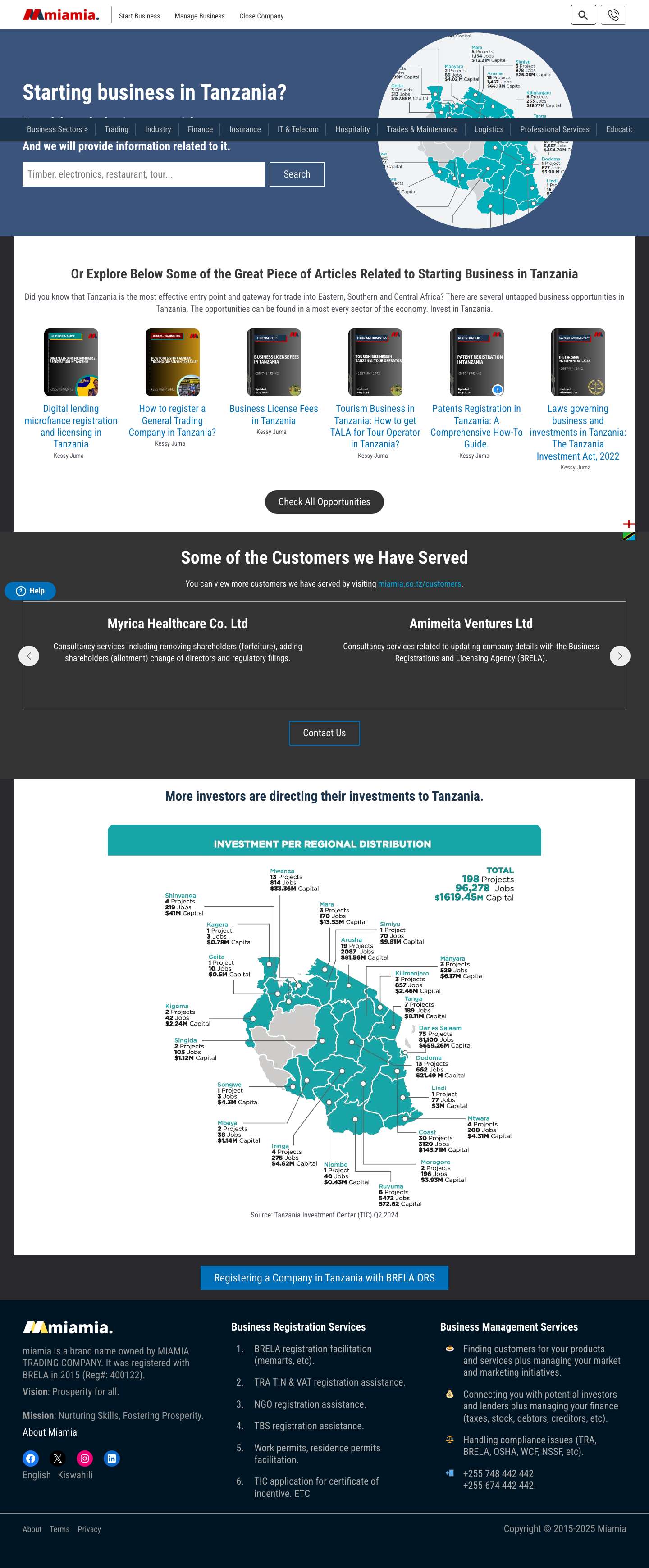 Starting & Managing Business in Tanzania | Business Opportunities - Full Screenshot
