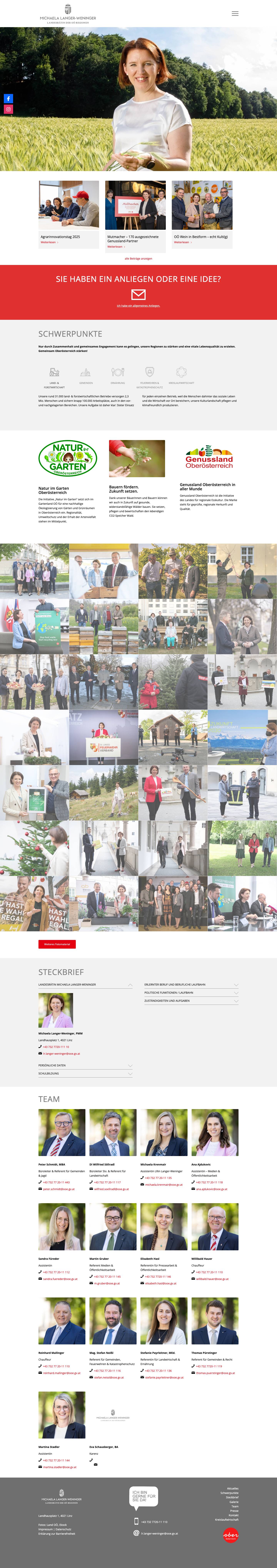 Landesrätin Michaela Langer-WeningerNach oben scrollen - Full Screenshot