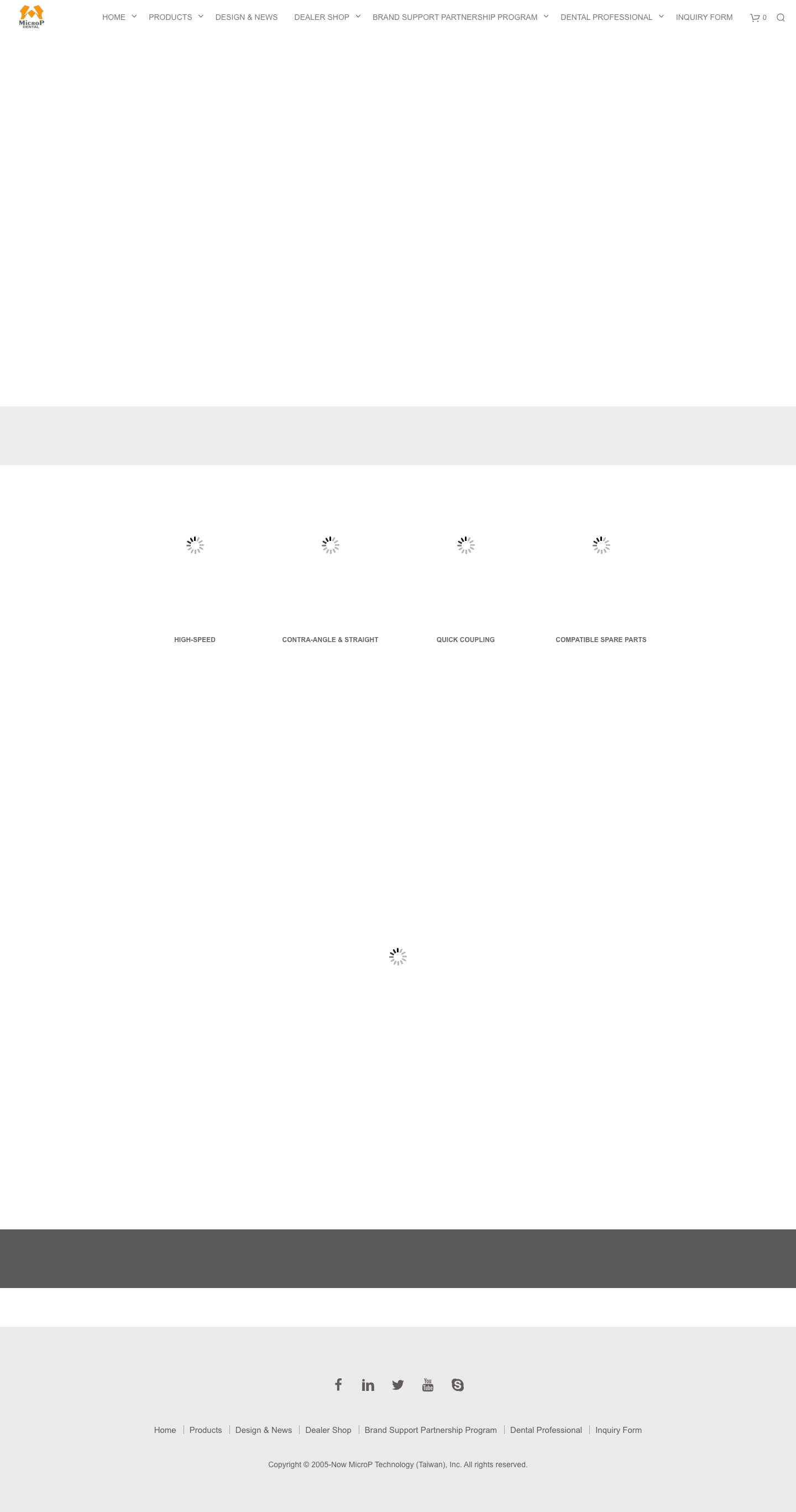 MicroP | Dental Handpiece and Accessories - Full Screenshot