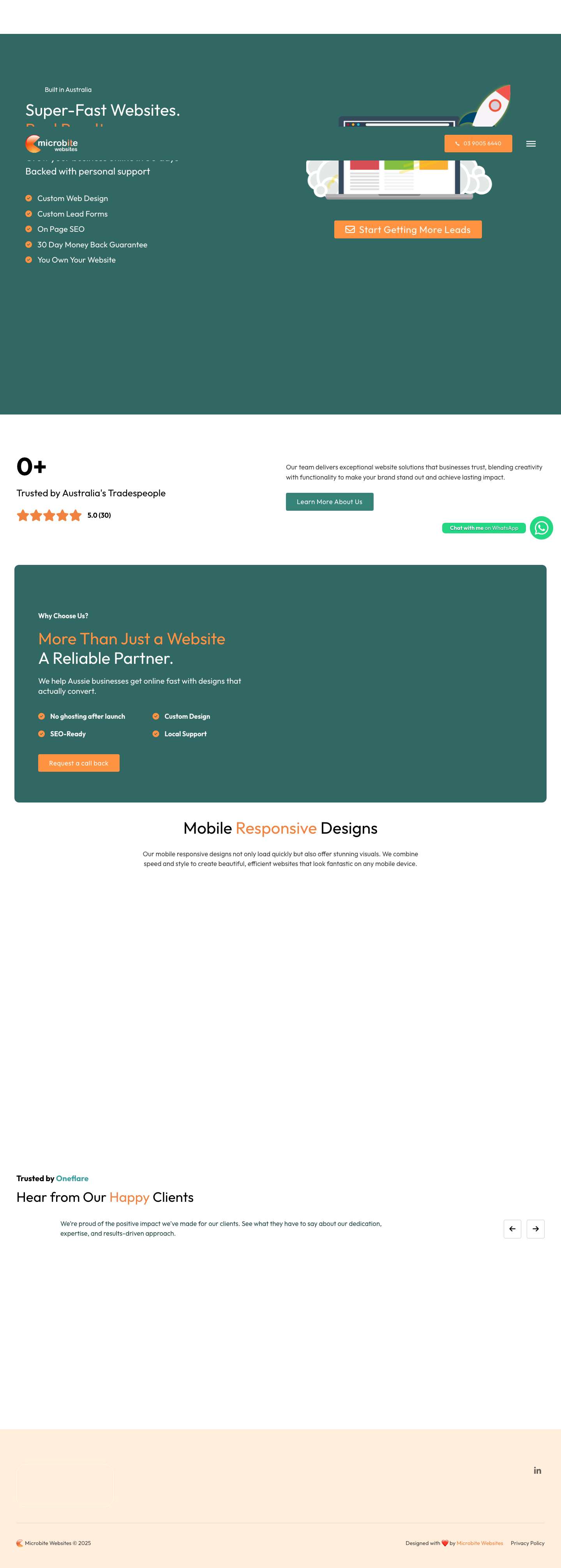 Super-Fast Websites That Drive Real Results in Melbourne - Full Screenshot