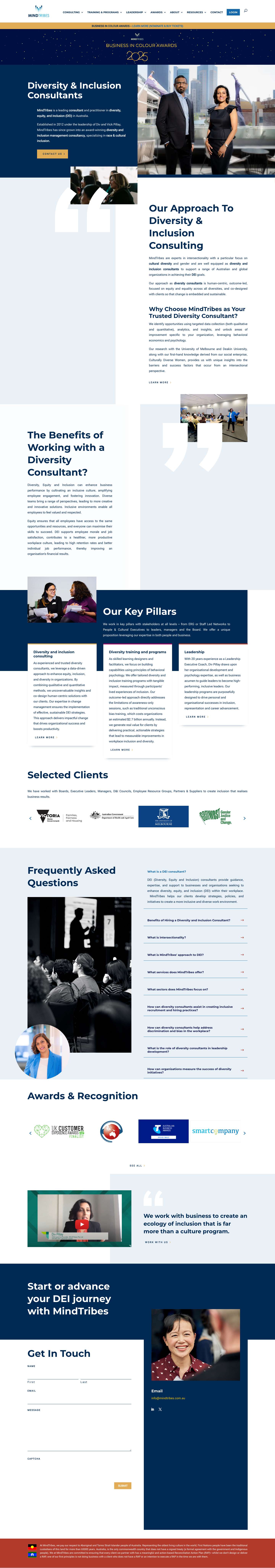 Diversity Consultants - Diversity & Inclusion Training & Strategy - Full Screenshot