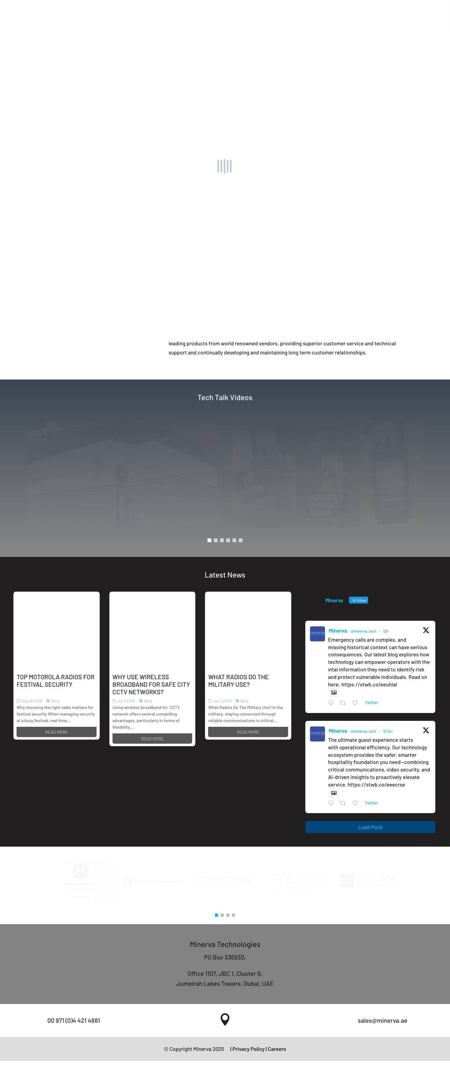 Minerva Technologies | Business Critical Technology Solutions - Full Screenshot