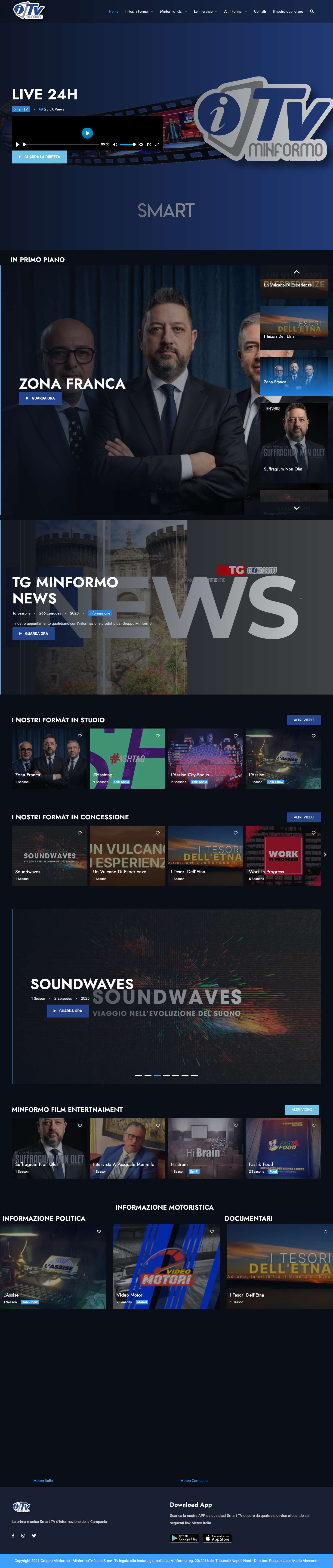 Tv Shows-home - Minformo Tv - Full Screenshot