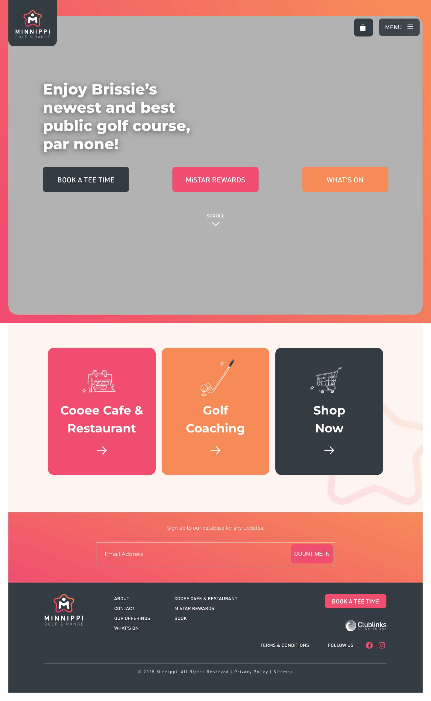 Brisbane's newest public golf course | Minnippi Golf & Range - Full Screenshot