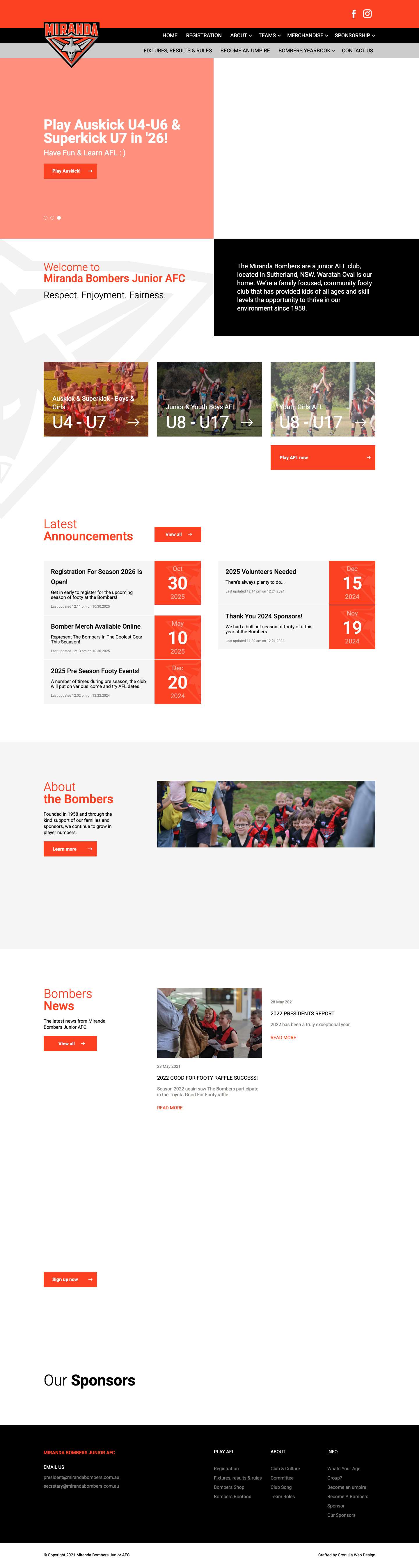 Miranda Bombers Junior AFC – Miranda Bombers Junior AFC - Full Screenshot