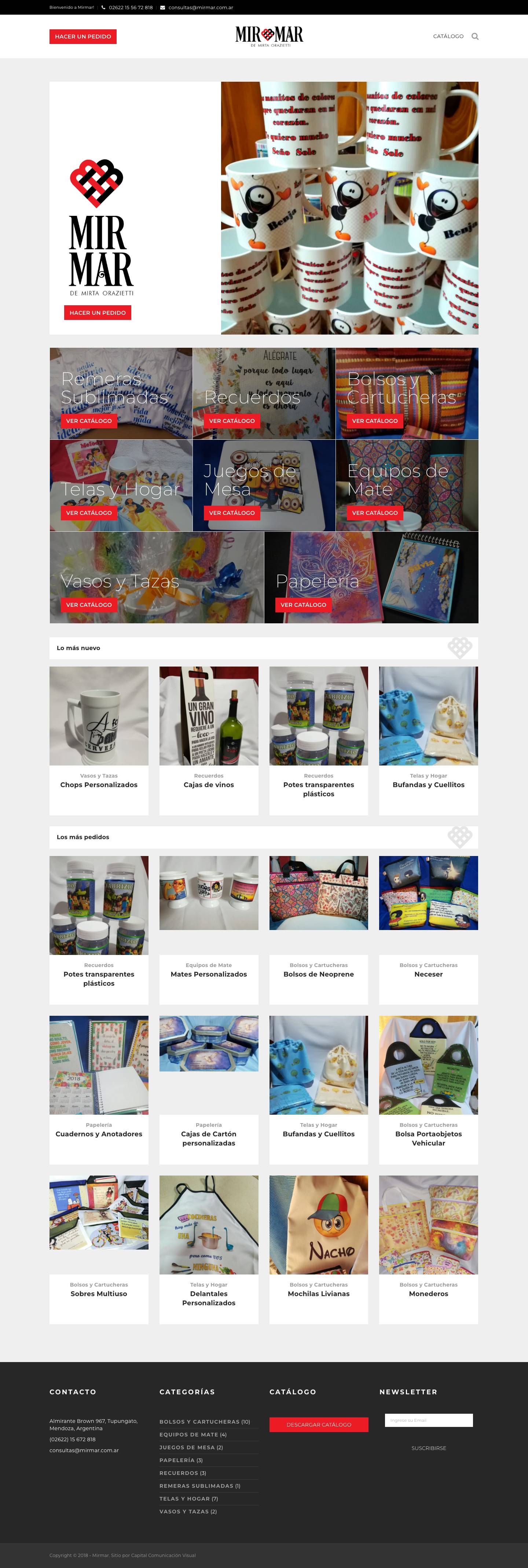 Home | Arte Mirmar | Haciendo inolvidables tus momentos - Full Screenshot