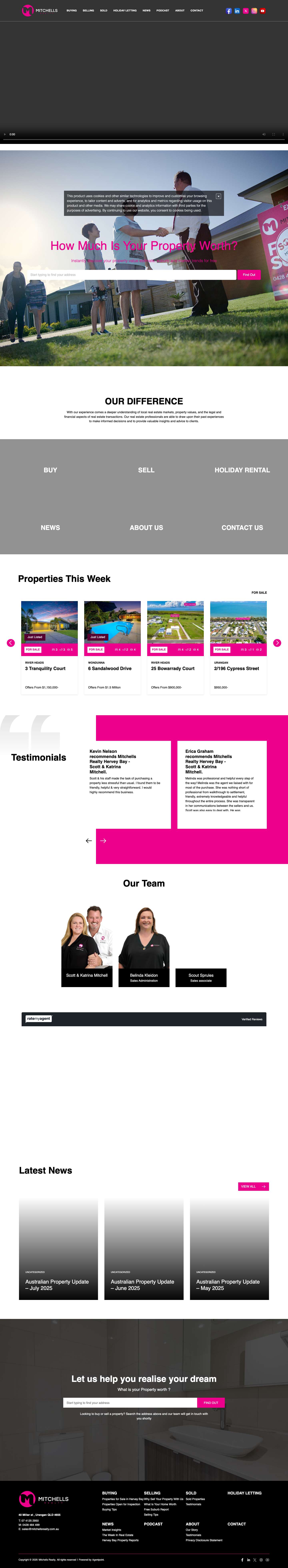 Home - Mitchells Realty - Full Screenshot