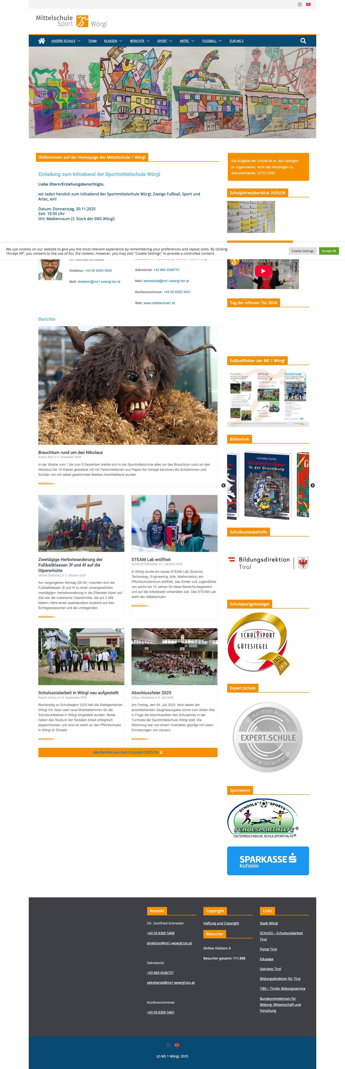 SMS Wörgl – Sportmittelschule - Full Screenshot