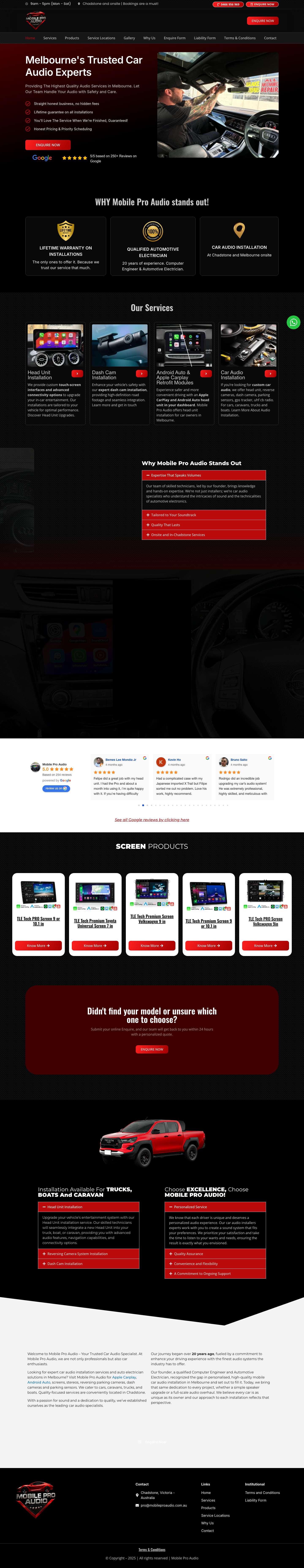 Mobile Pro Audio | Your Best Car Audio Specialist - Full Screenshot