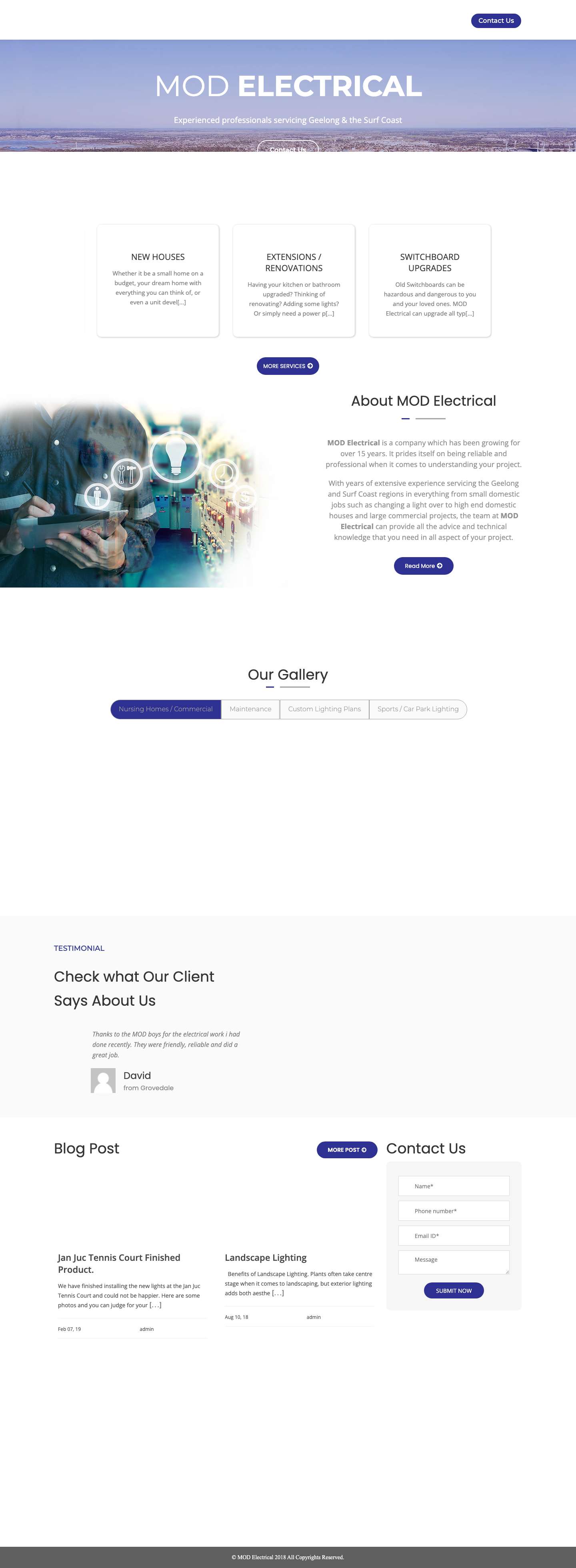 MOD Electrical – MOD Electrical Pty Ltd - Full Screenshot