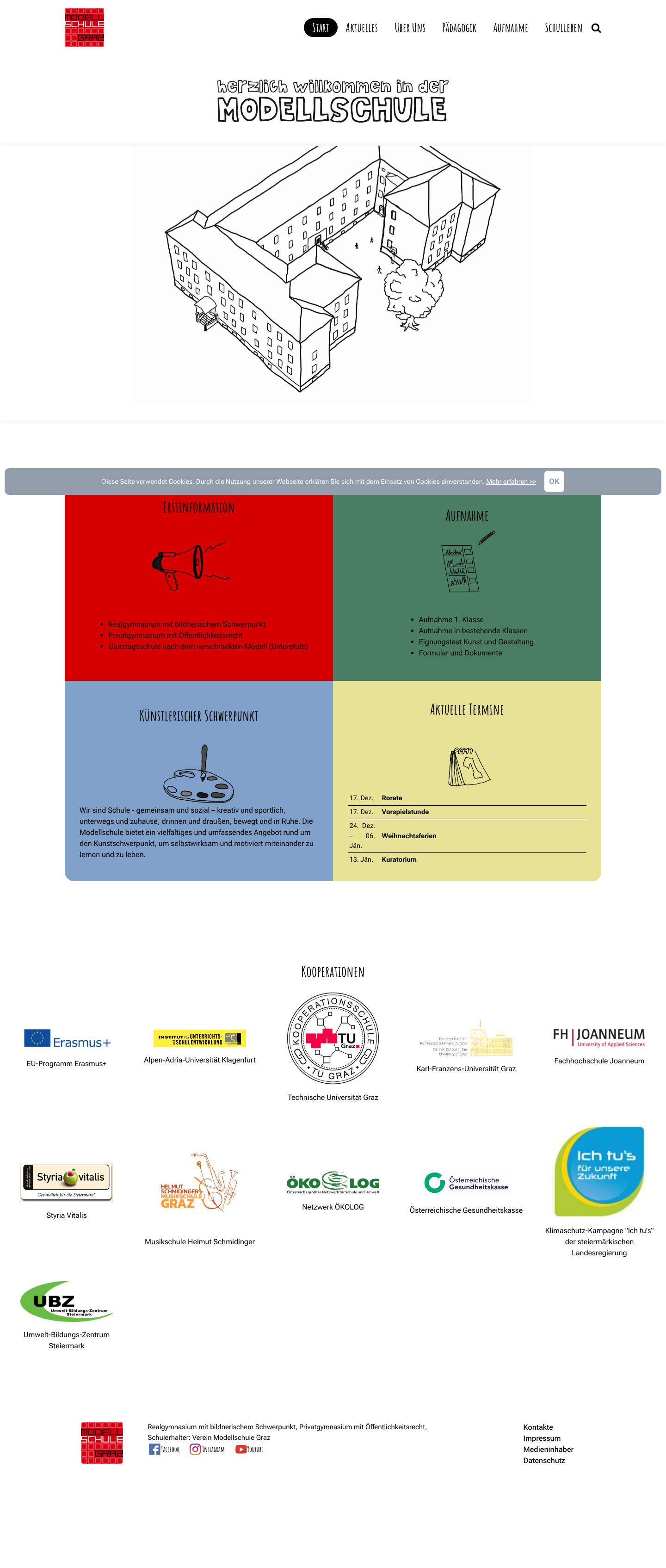 Modellschule - Grazsearch - Full Screenshot