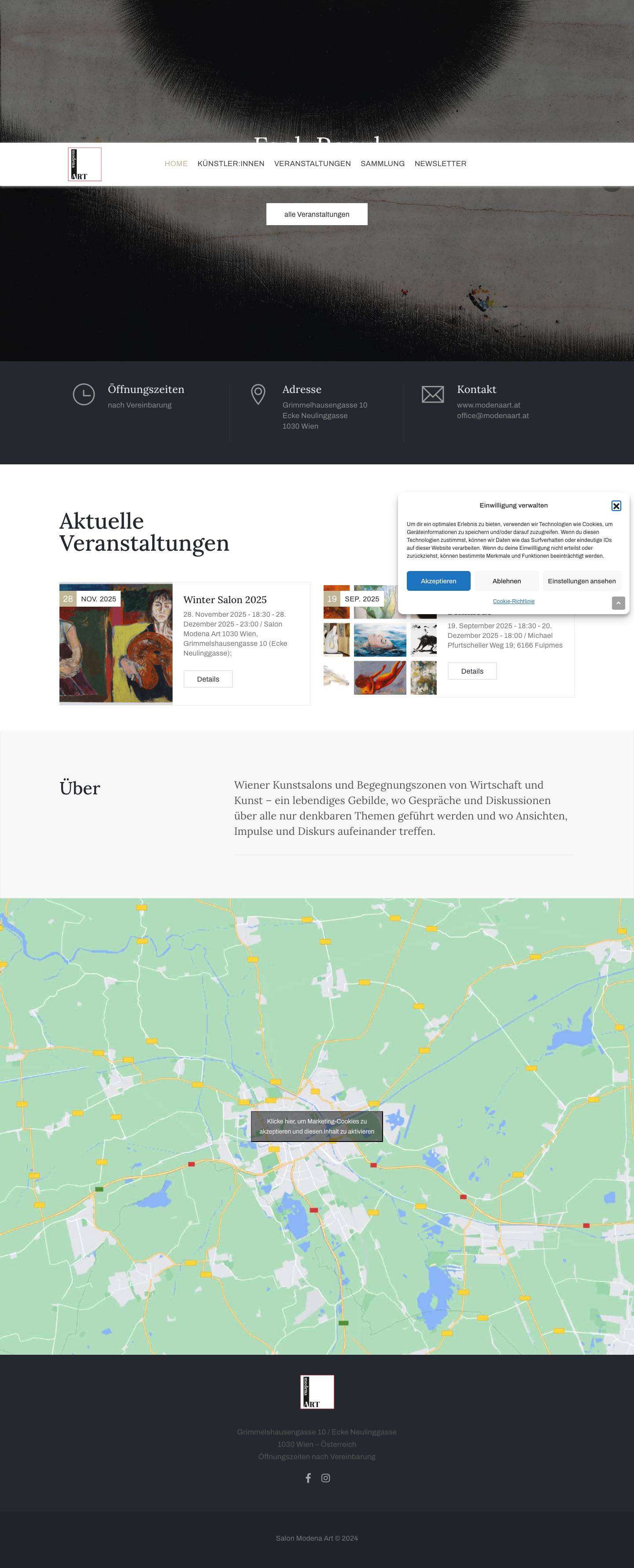 Salon Modena Art - Full Screenshot