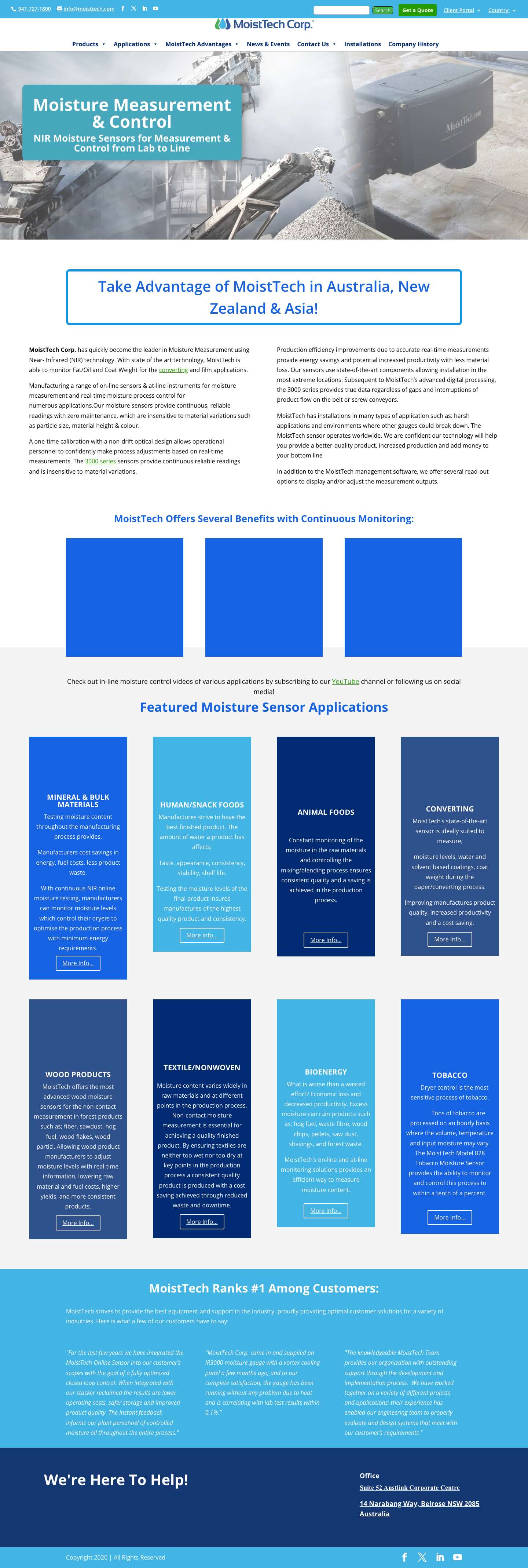 Moist Tech - Moisture Measurement & Control - Full Screenshot