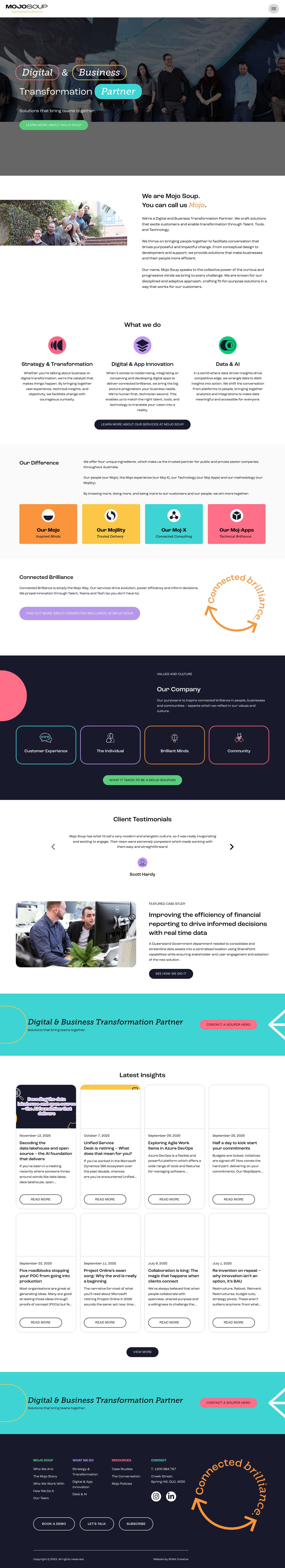 Home - Mojo Soup - Full Screenshot