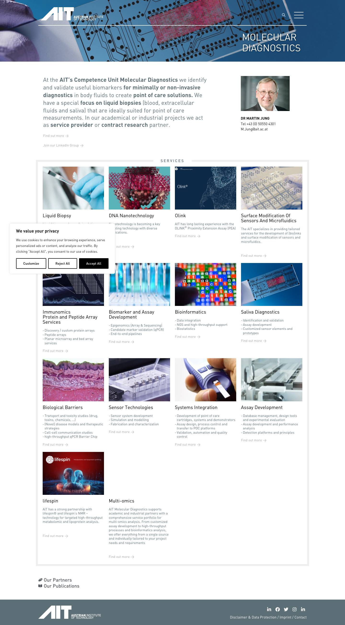 Molecular Diagnostics | Home - Full Screenshot