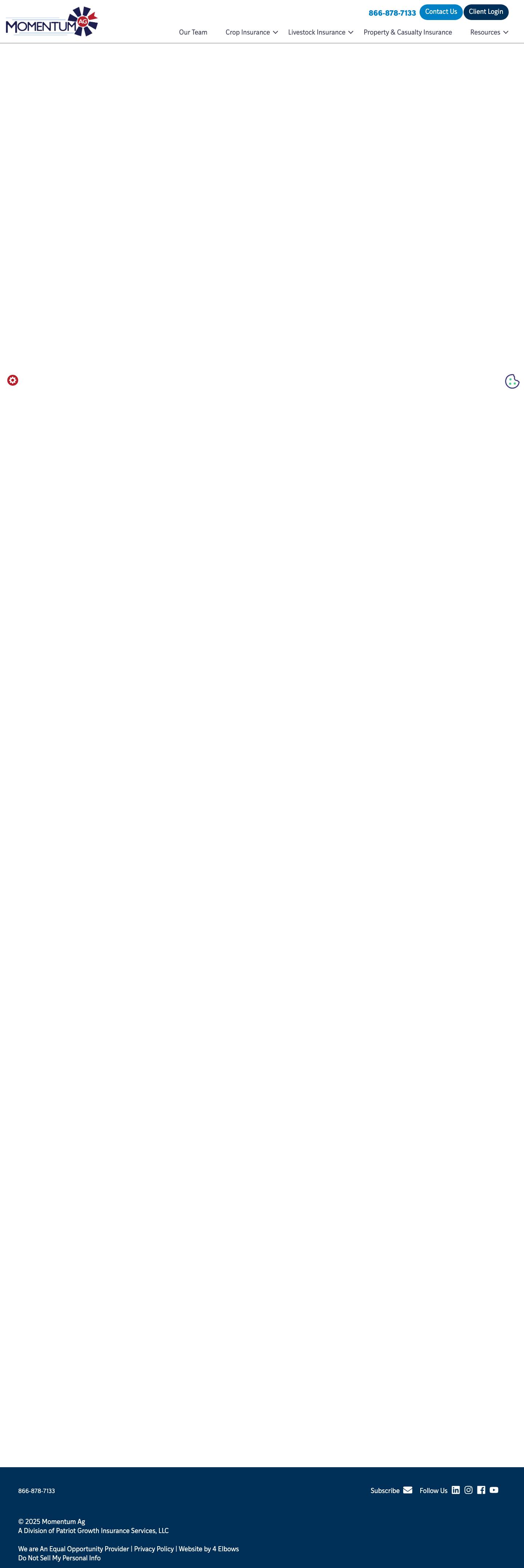 Momentum Ag - Insurance for Farms and Ranches - Full Screenshot