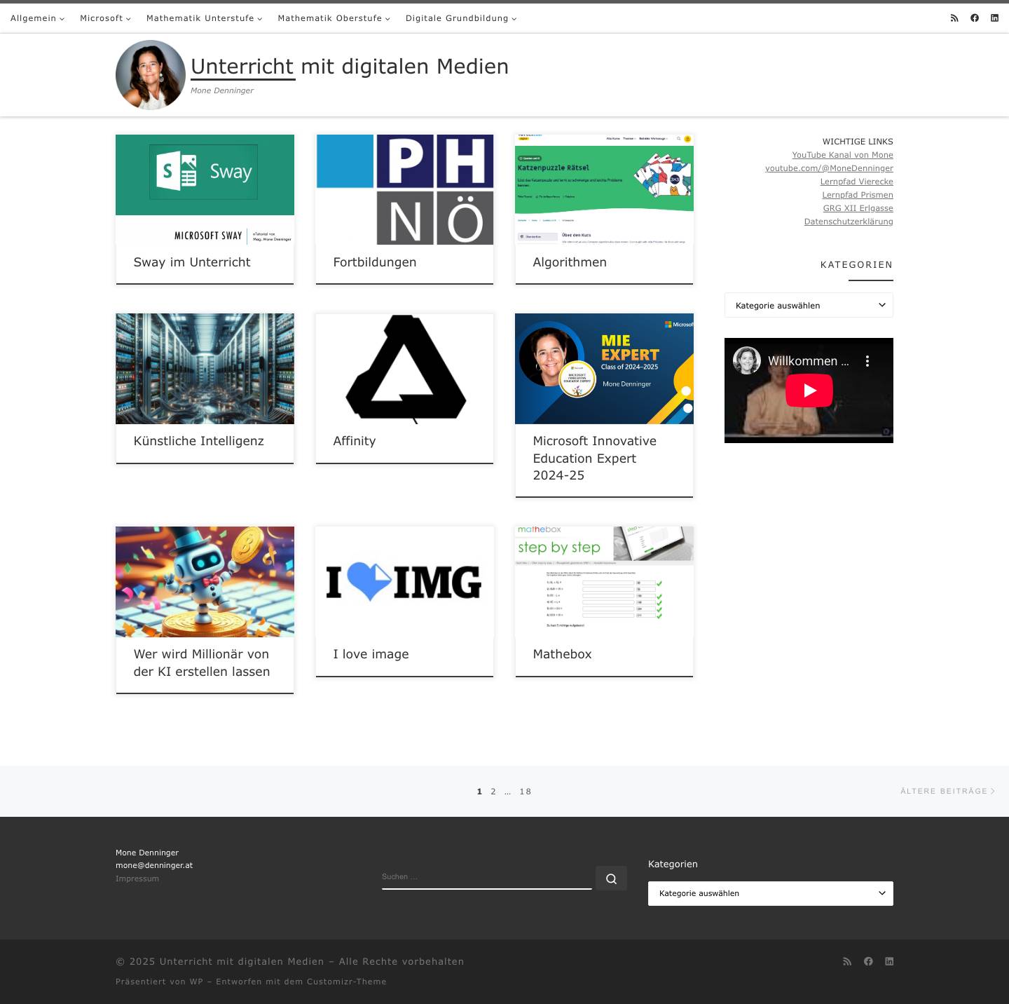 Unterricht mit digitalen Medien – Mone Denninger - Full Screenshot