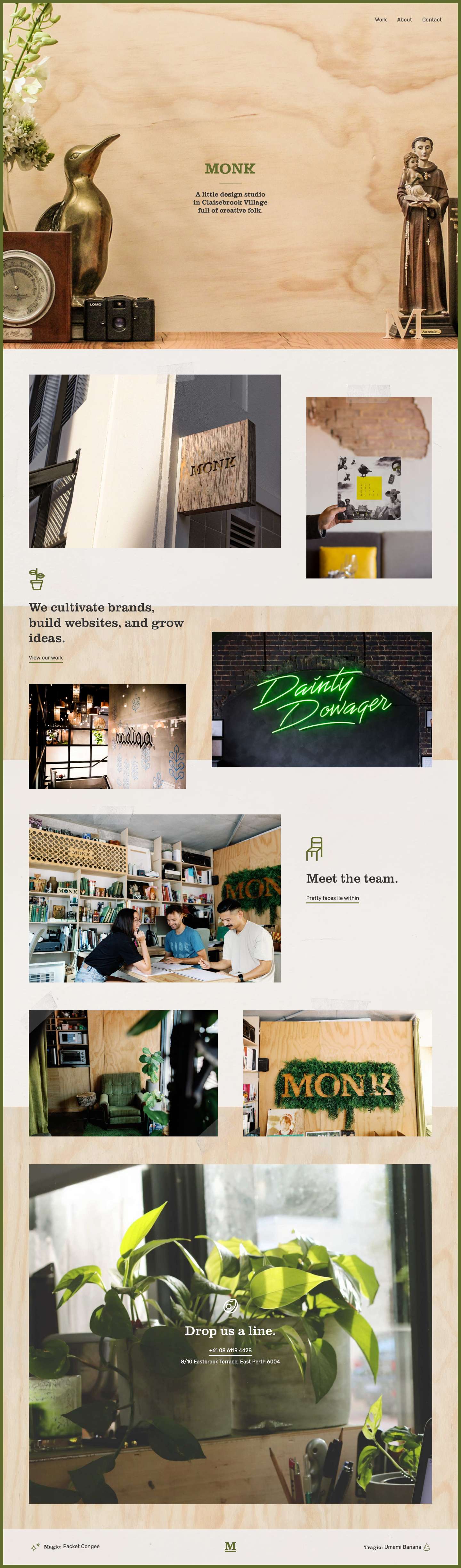 Monk Media - Perth Branding, Graphic Design and Web Development - Full Screenshot